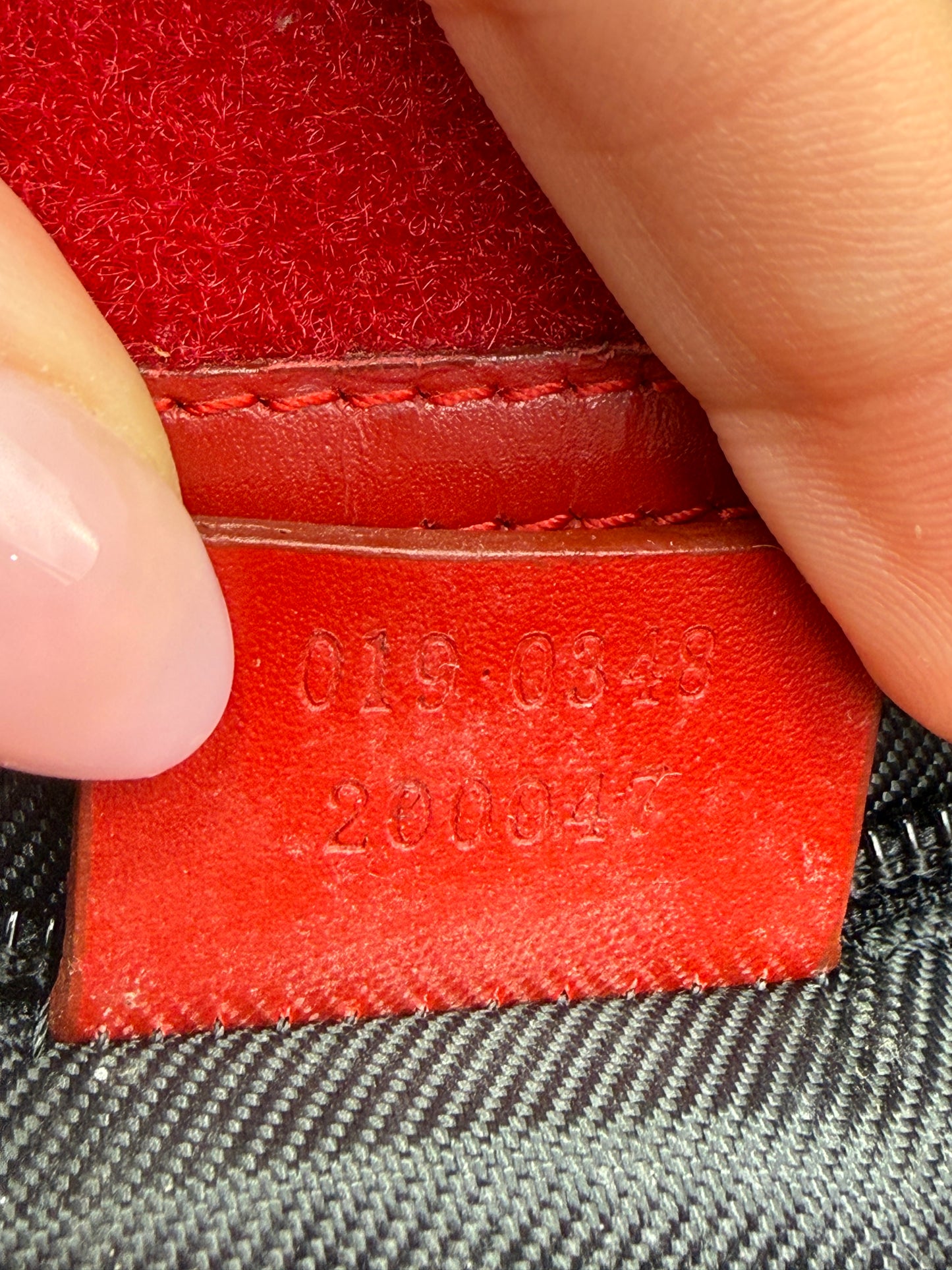 Gucci Vintage Red Guccissima Canvas Shoulder Crossbody Bag