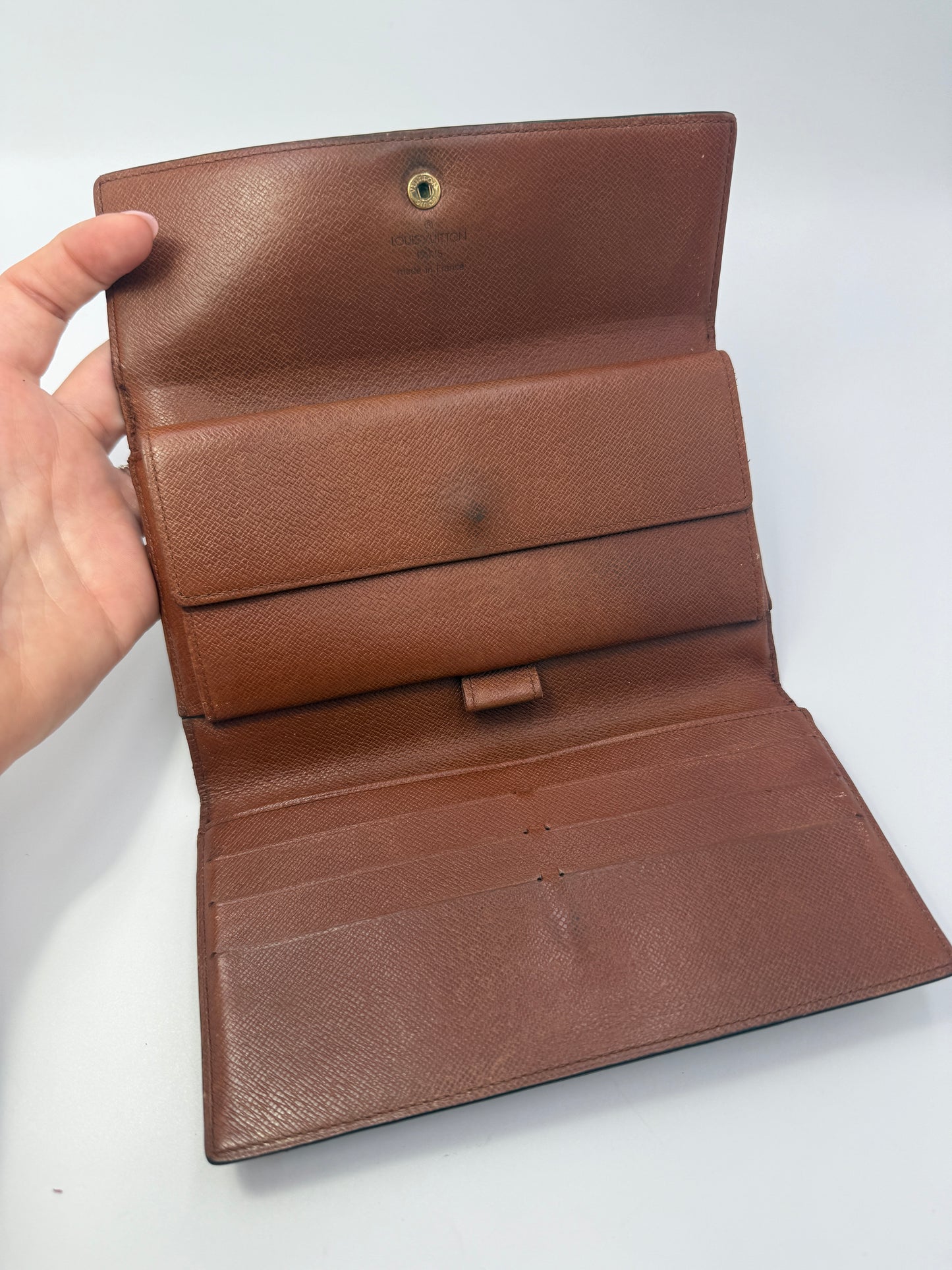 Louis Vuitton Monogram Continental Long Wallet Full Set TH0975