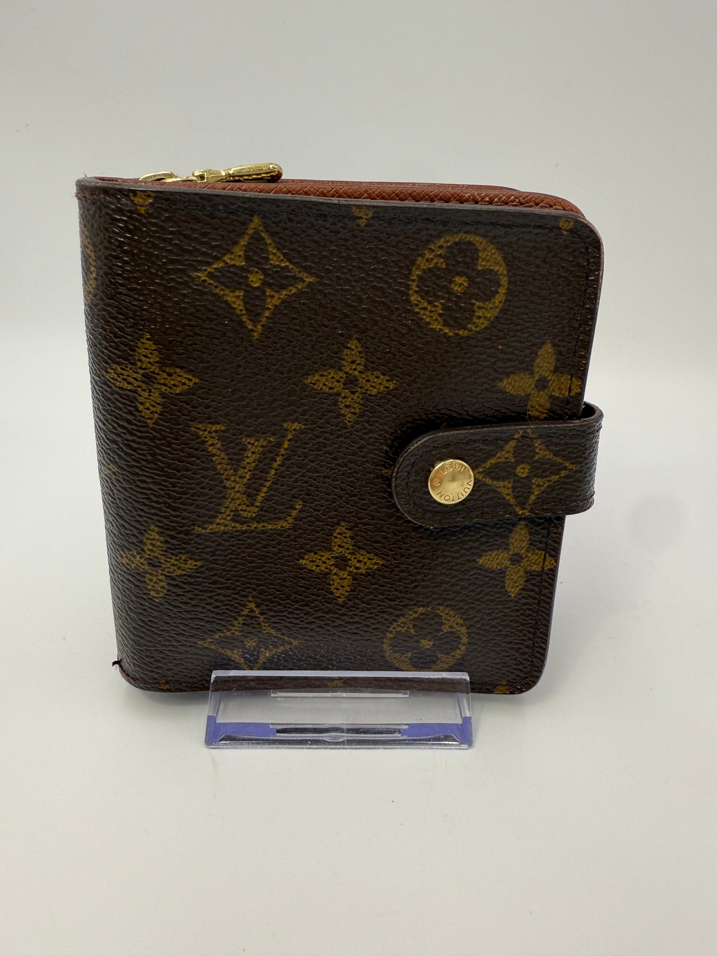 Louis Vuitton Monogram Compact Zippy Wallet MI0082
