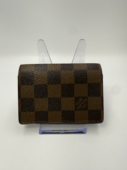 Louis Vuitton Damier Ebene Coated Canvas Card Holder CA0025