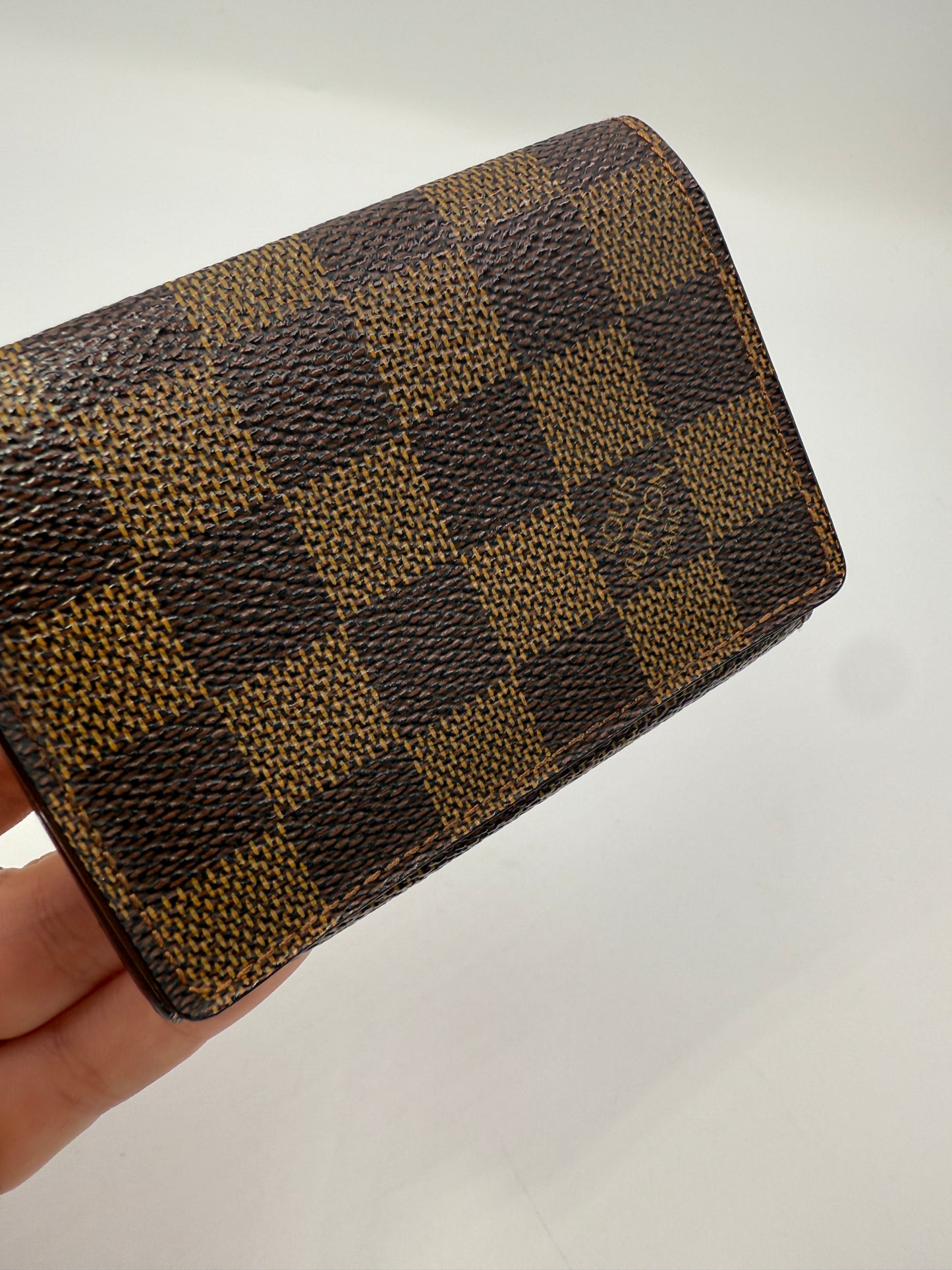 Louis Vuitton Damier Ebene Coated Canvas Card Holder CA0025