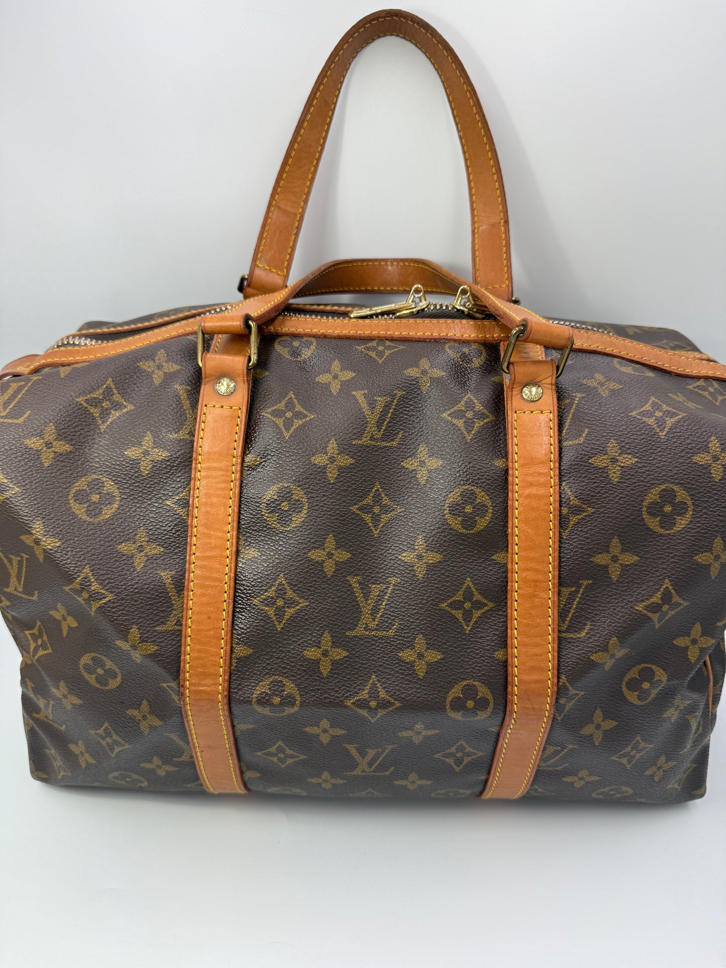 Louis Vuitton Monogram Coated Canvas Sac Souple 35 cm