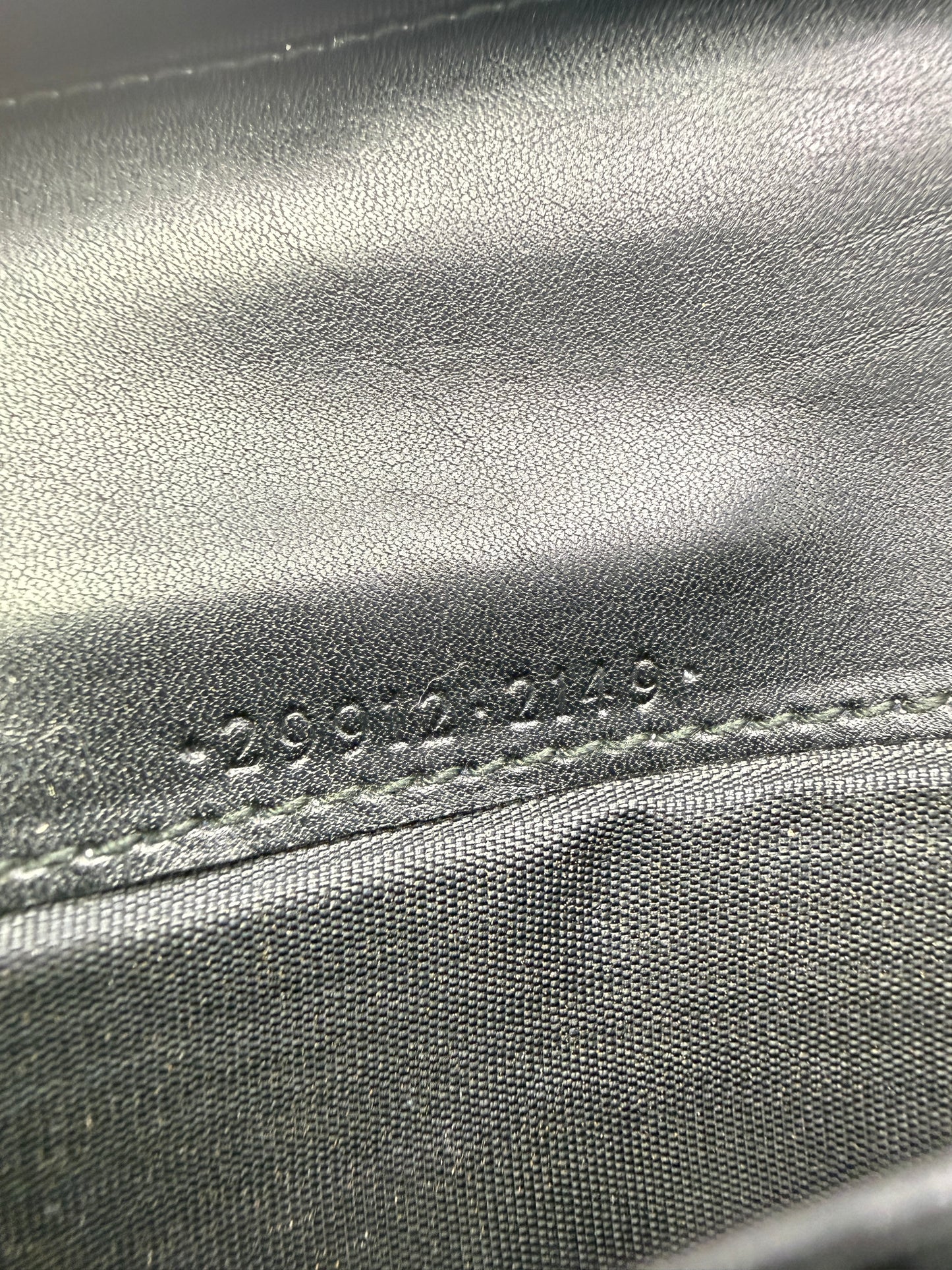 Gucci Vintage Black Denim Sherry Web Continental Wallet Unisex