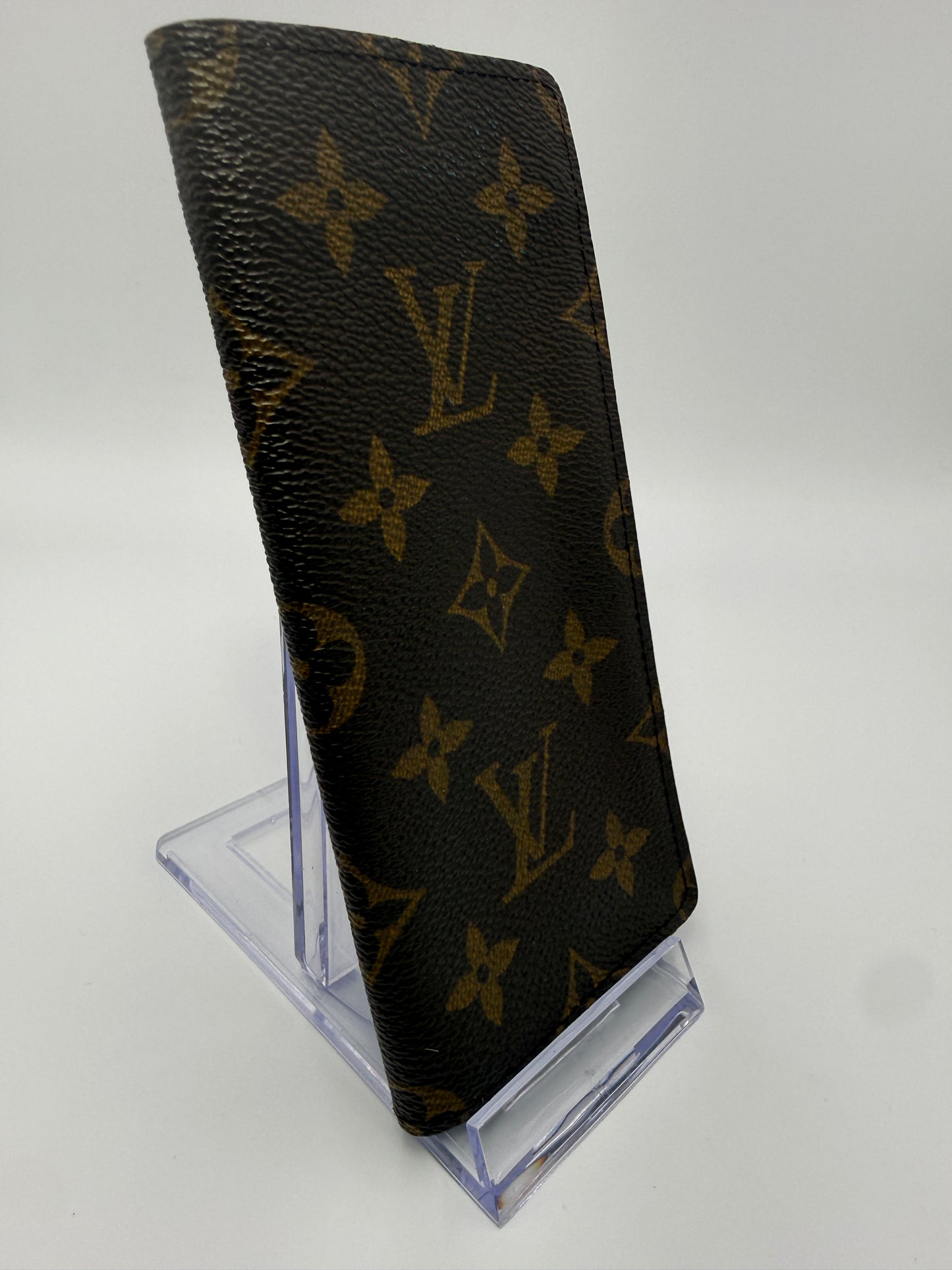 Louis Vuitton Monogram Coated Canvas Eye Glasses Case Open Top MI0955