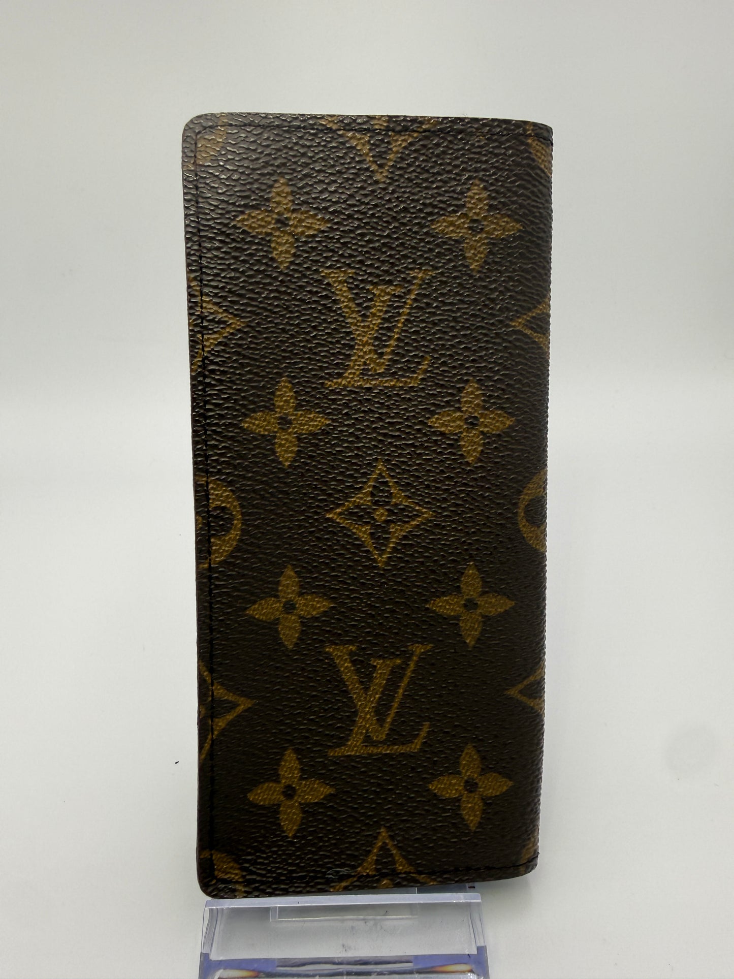 Louis Vuitton Monogram Coated Canvas Eye Glasses Case Open Top MI0955