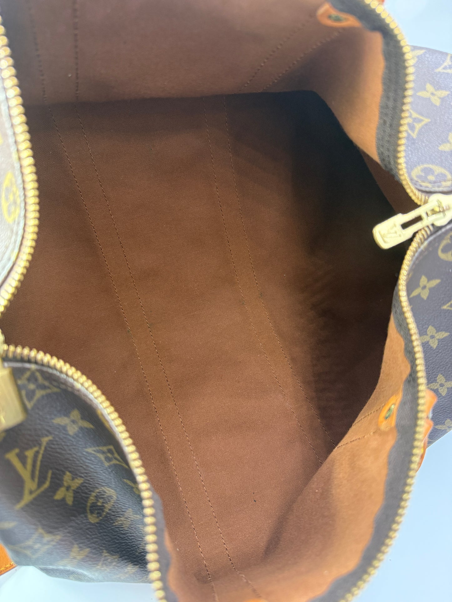 Louis Vuitton Vintage Monogram Keepall 45 cm Bandouliere Travel Bag with COA VI8902
