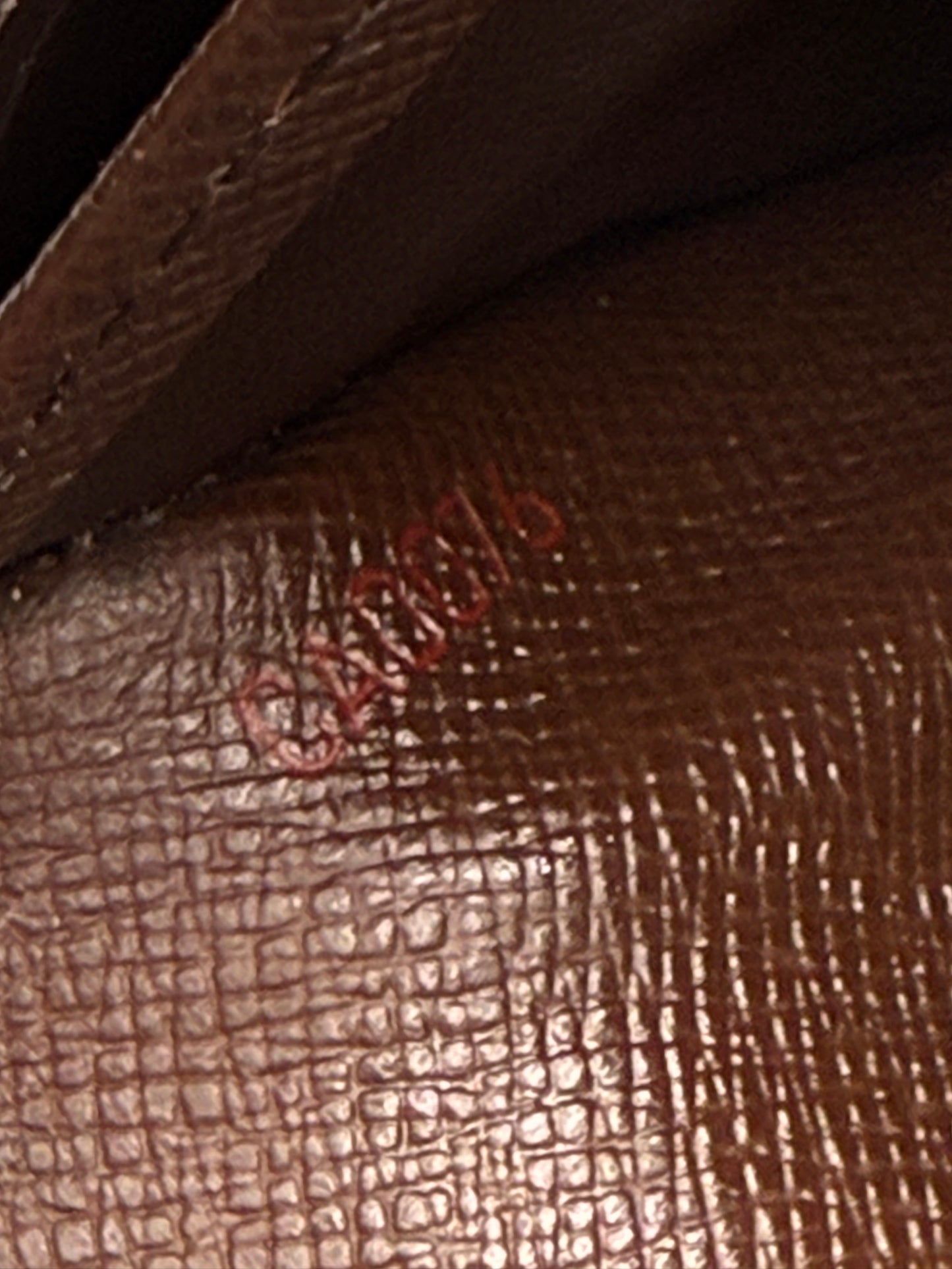 Louis Vuitton Damier Ebene Coated Canvas Sarah Wallet CA0076