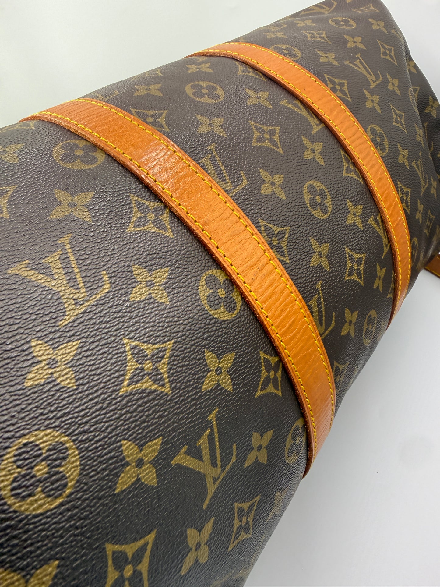 Louis Vuitton Vintage Monogram Keepall 45 cm Bandouliere Travel Bag with COA VI8902