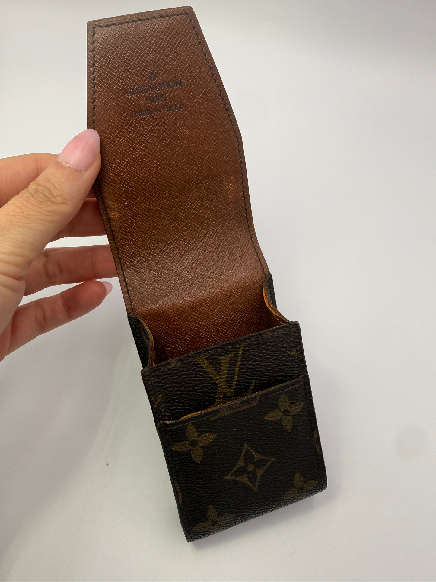 Louis Vuitton Vintage Monogram Coated Canvas Cigarette Holder With COA CT0051