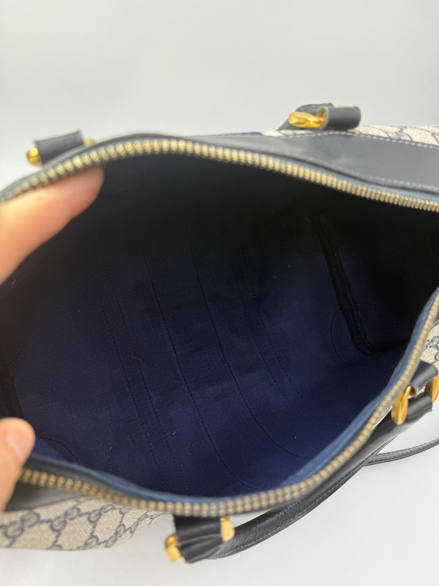 Gucci Authentic Vintage Ophidia GG Supreme Crossbody Boston Bag With COA