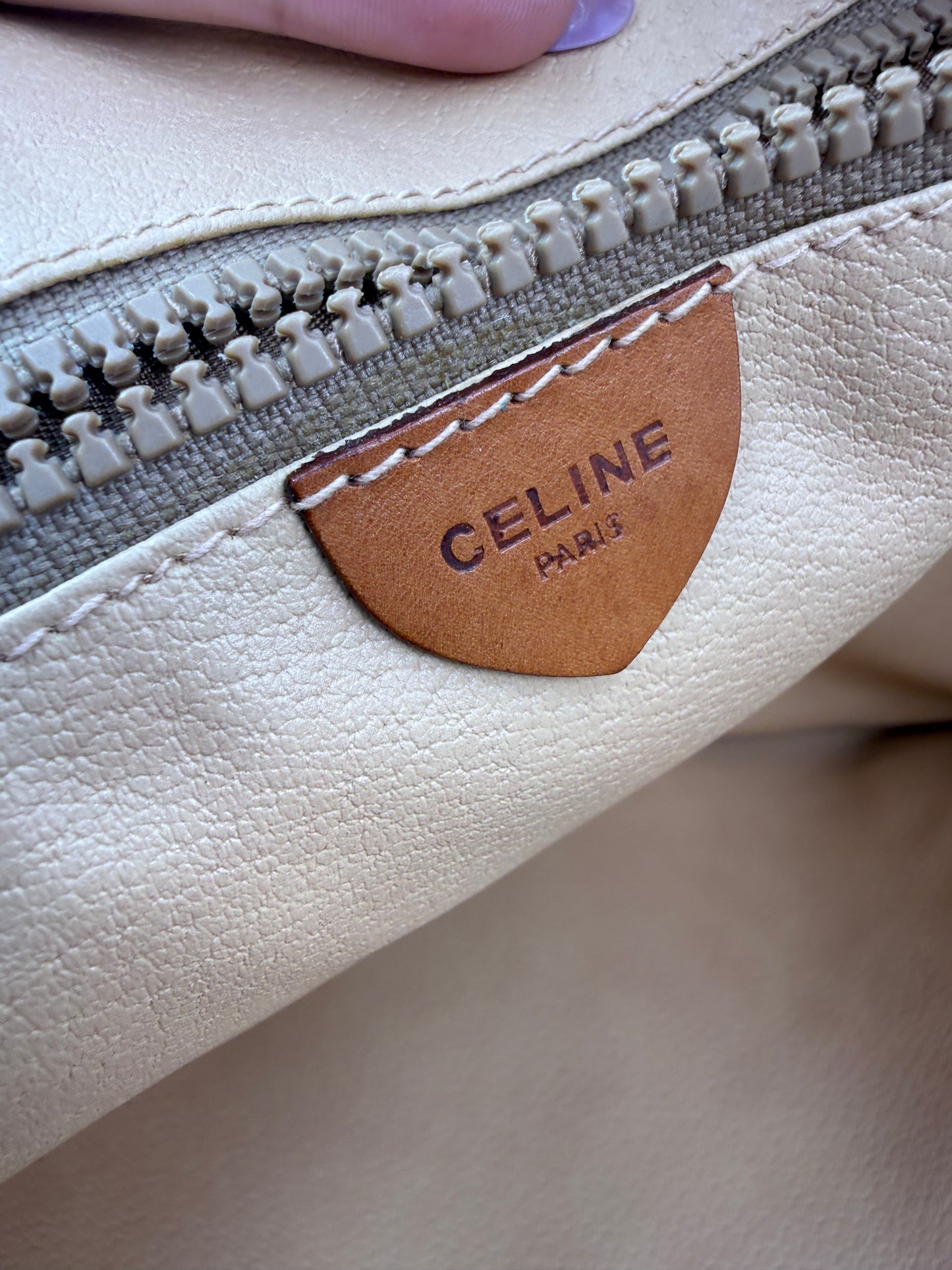 Celine Vintage Macadam Coated Canvas Computer Business Bag