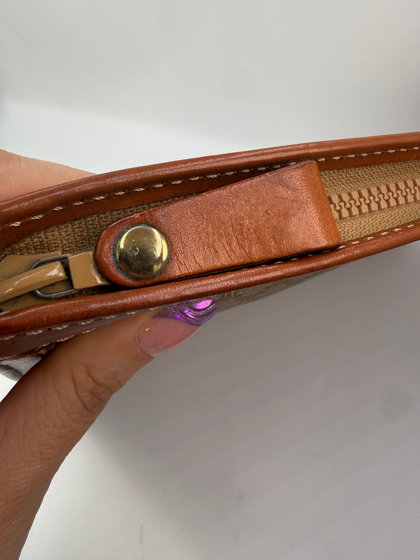 Celine Vintage Macadam Coated Canvas Computer Business Bag