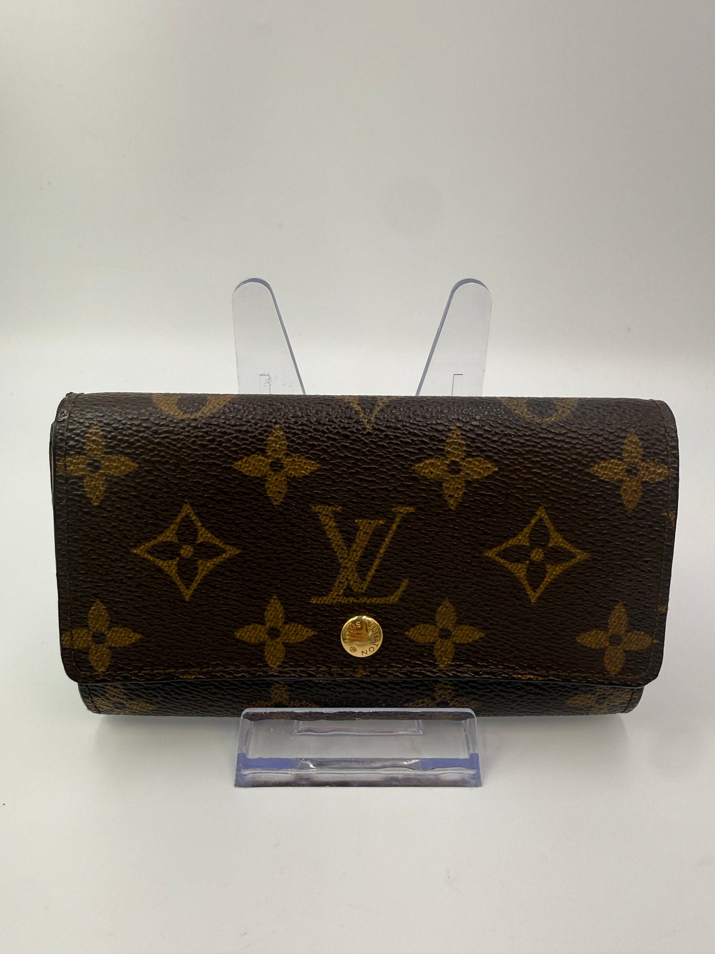 Louis Vuitton Monogram Coated Canvas Mini Sarah Compact Wallet CA0922