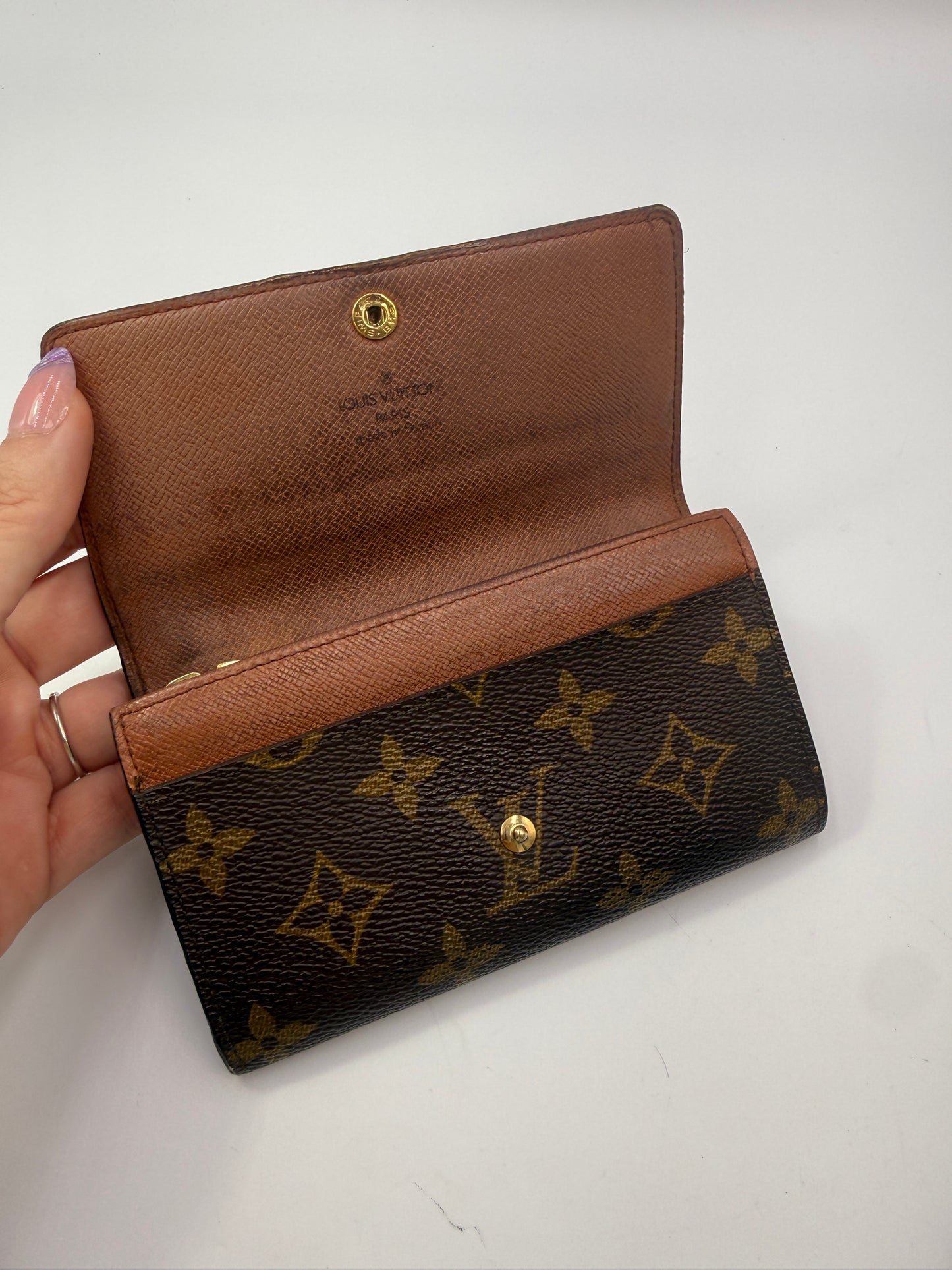 Louis Vuitton Monogram Coated Canvas Mini Sarah Compact Wallet CA0922