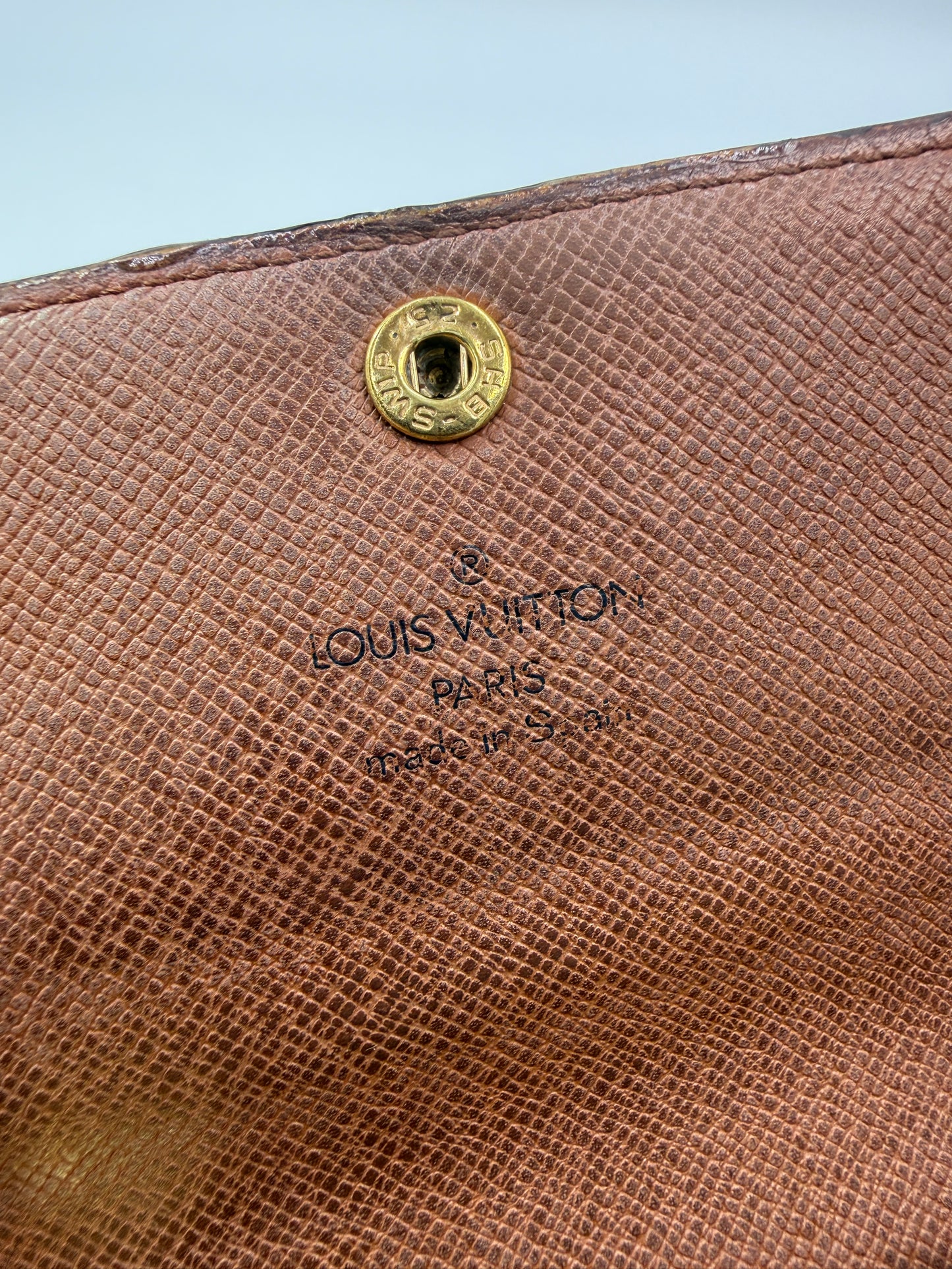 Louis Vuitton Monogram Coated Canvas Mini Sarah Compact Wallet CA0922