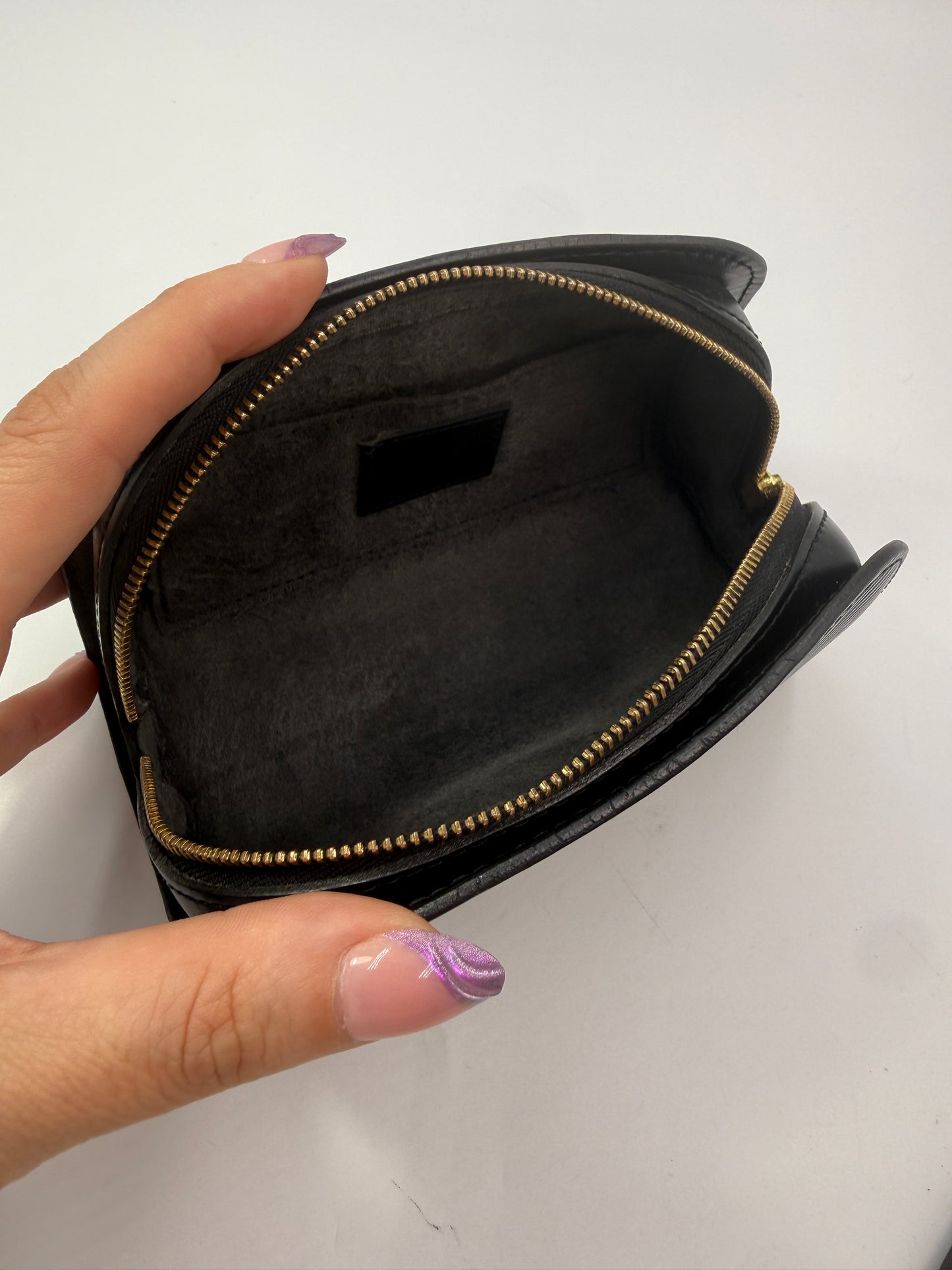 Louis Vuitton Black Epi Leather Cosmetic Pouch