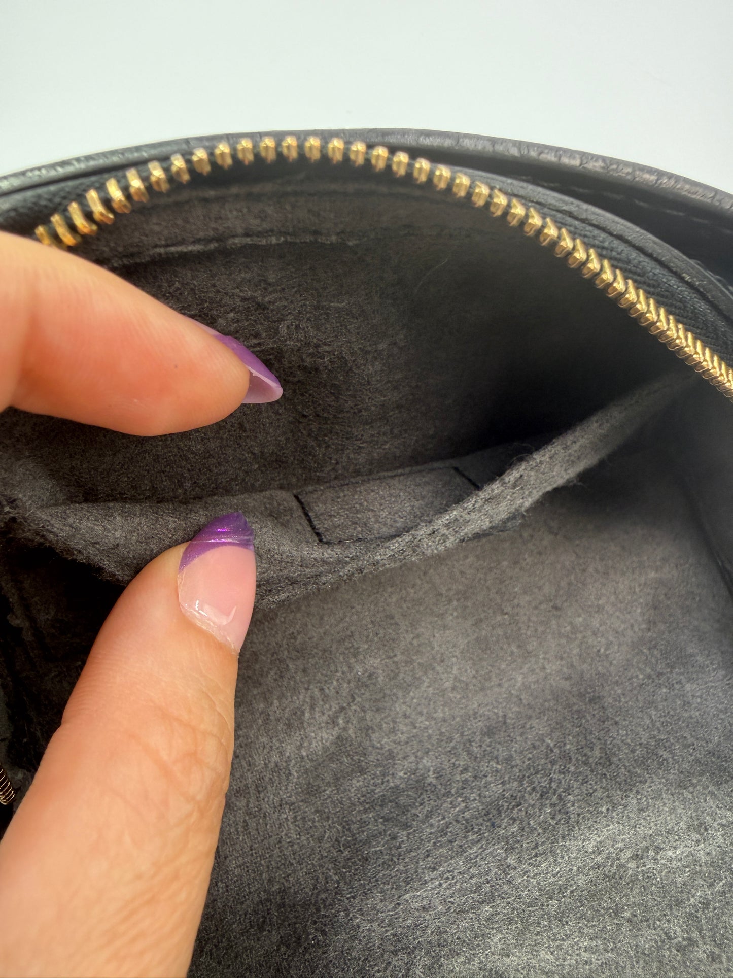 Louis Vuitton Black Epi Leather Cosmetic Pouch