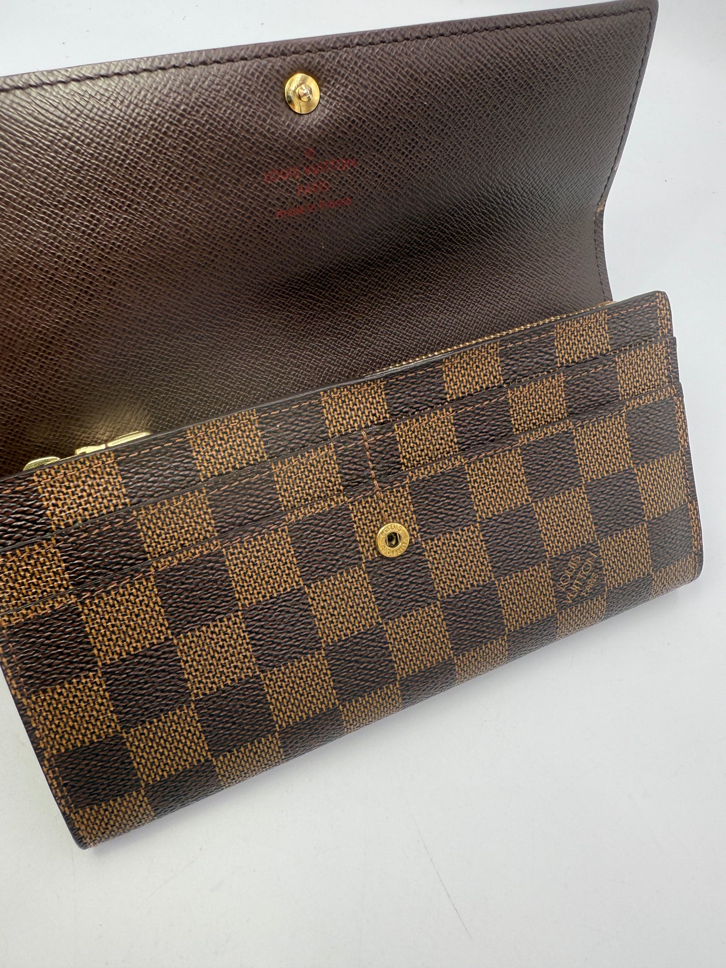 Louis Vuitton Damier Ebene Sarah Wallet CT0120