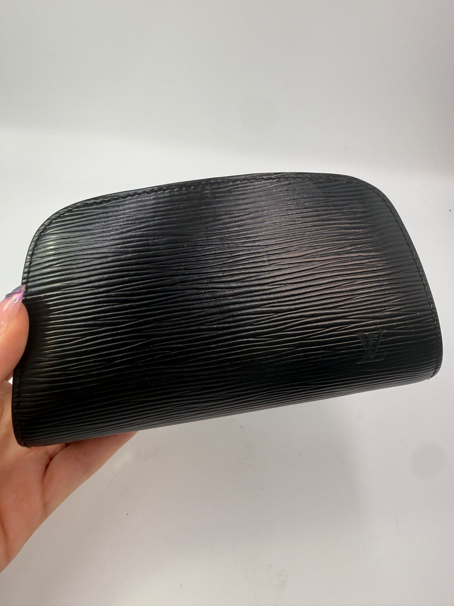 Louis Vuitton Black Epi Leather Cosmetic Pouch