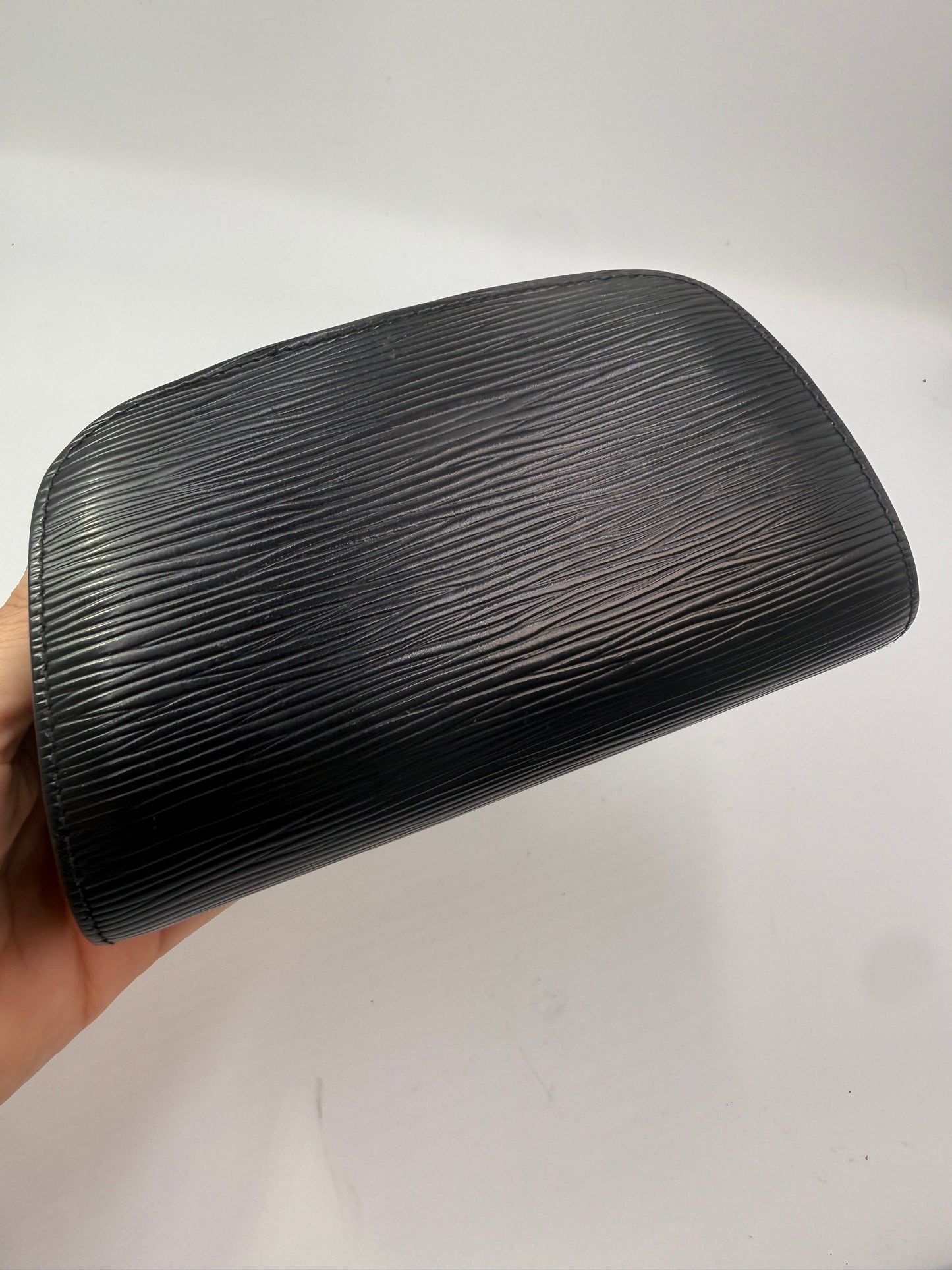 Louis Vuitton Black Epi Leather Cosmetic Pouch