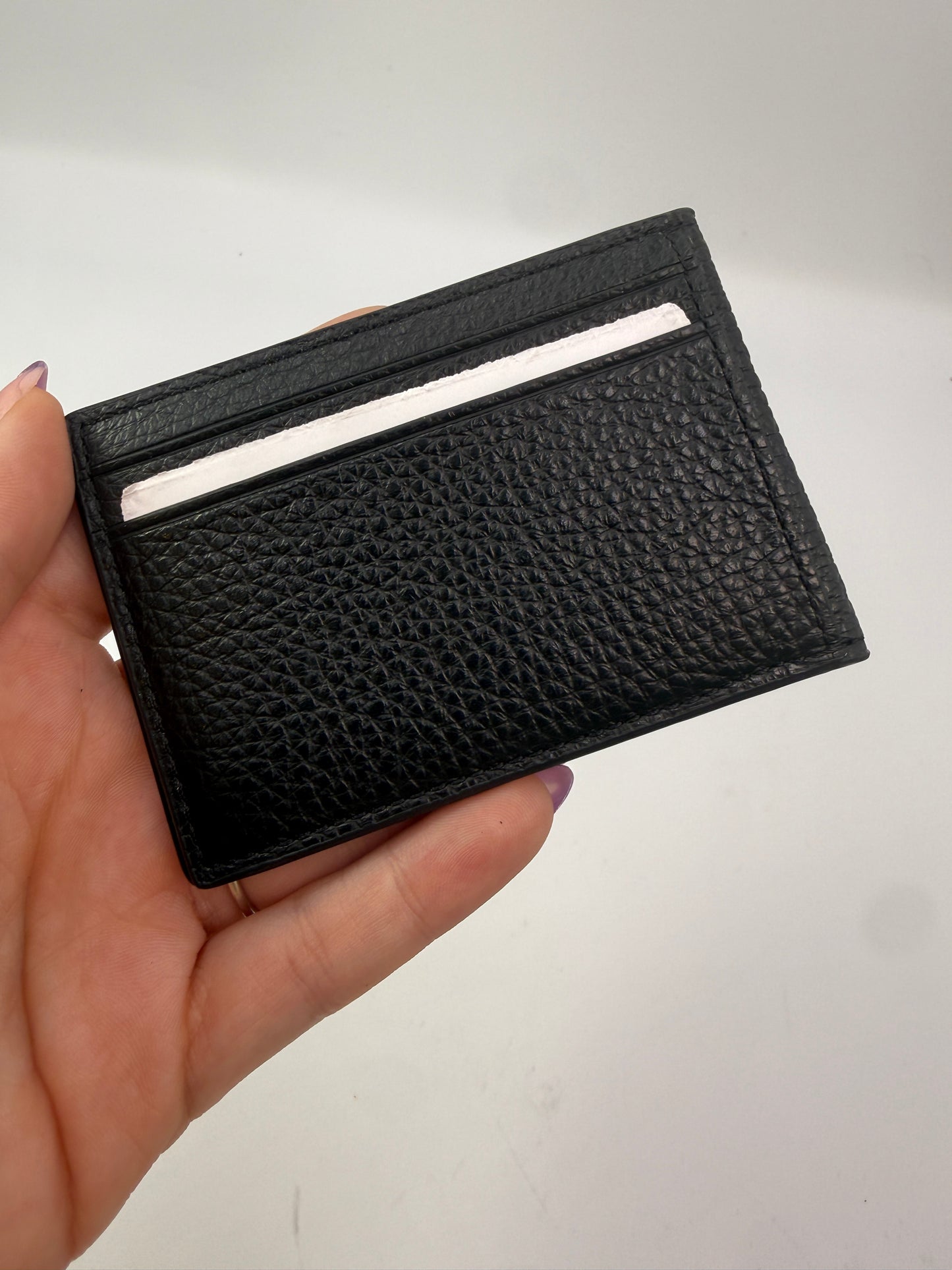 Coach Black Pebbled Leather Bifold Wallet NEW WITH TAGS