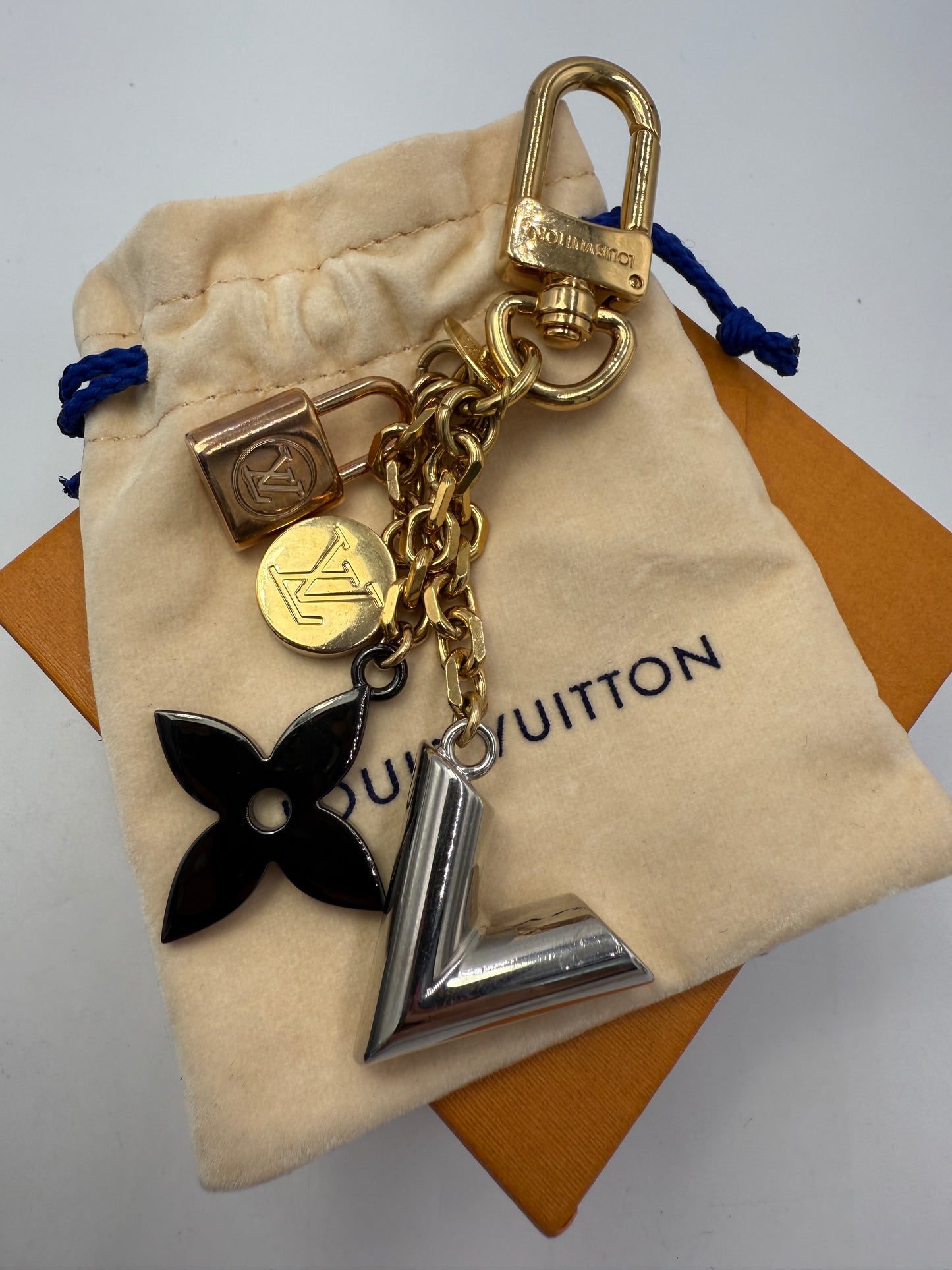 Louis Vuitton Multi Colored Metal Bag Charm