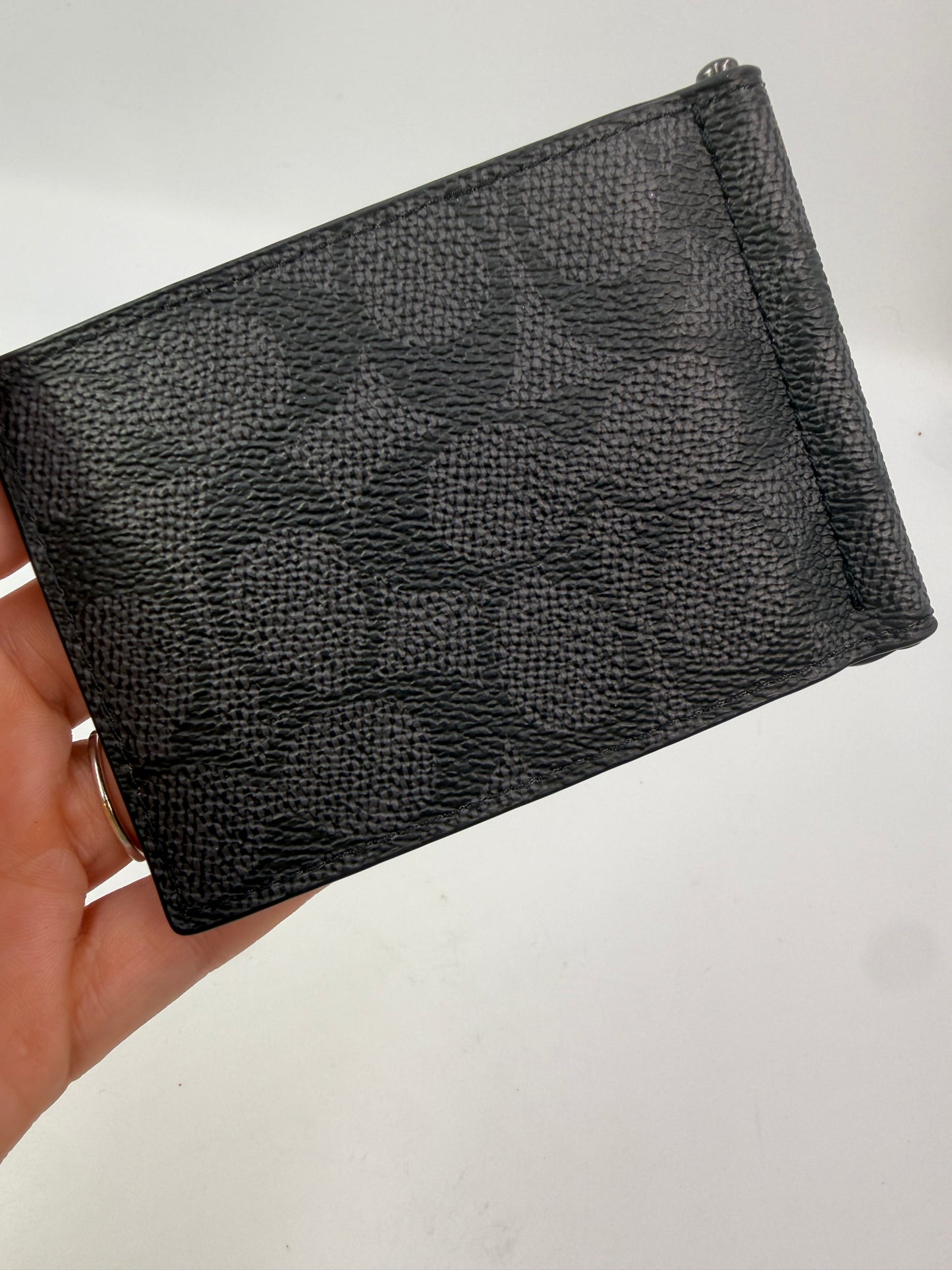 Coach Slim Money Clip Billfold Wallet In Signature Canvas NEW WITH TAGS