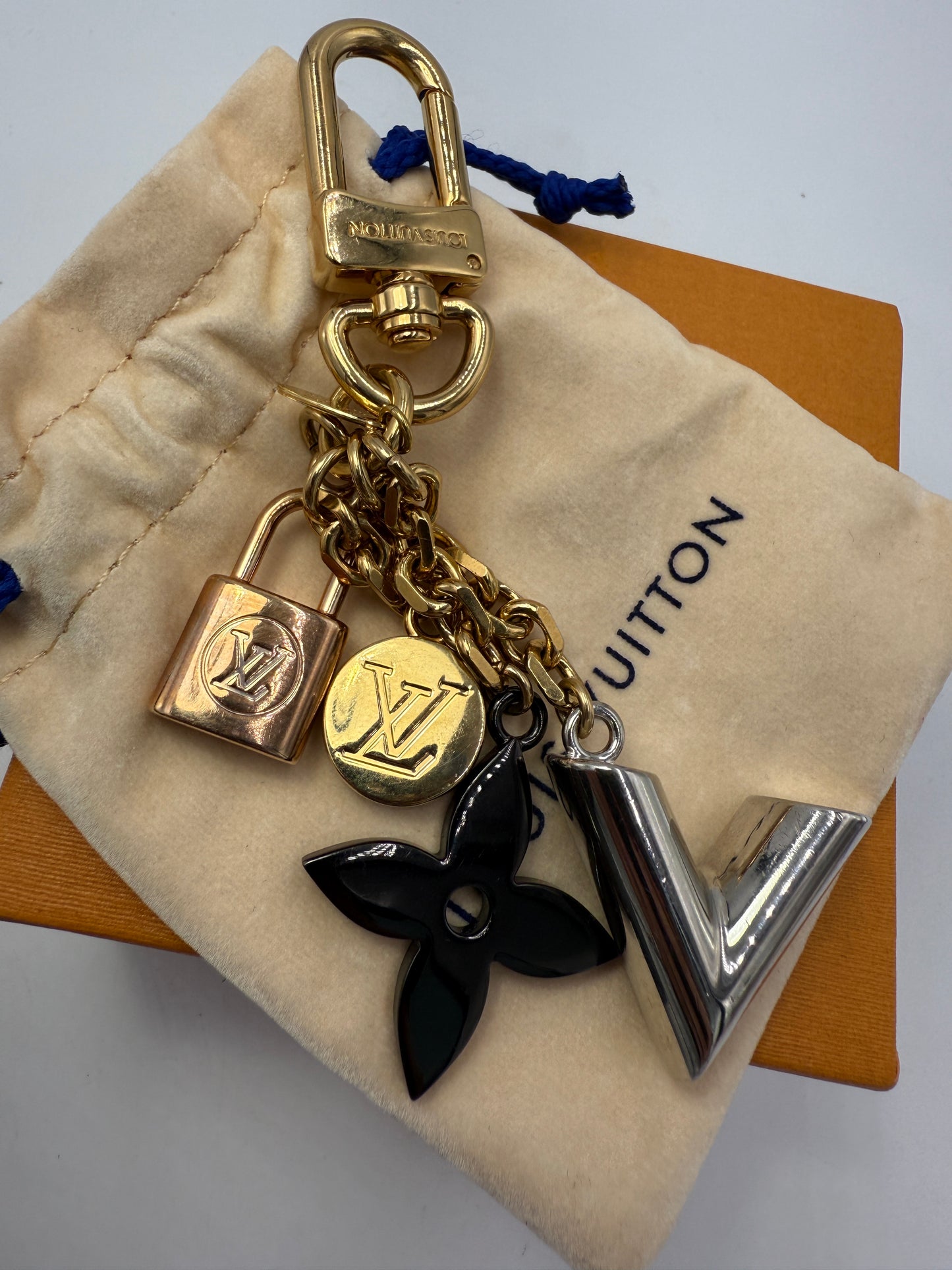 Louis Vuitton Multi Colored Metal Bag Charm