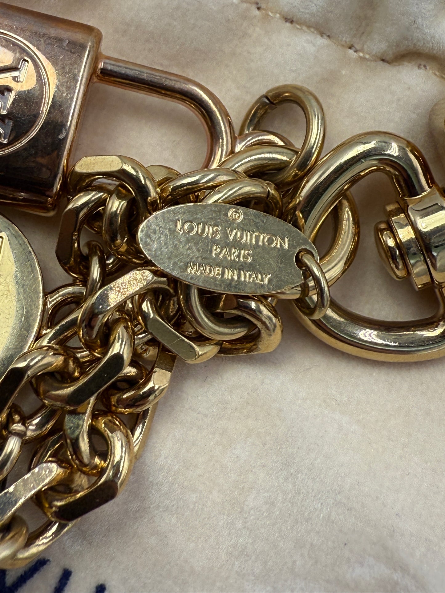 Louis Vuitton Multi Colored Metal Bag Charm