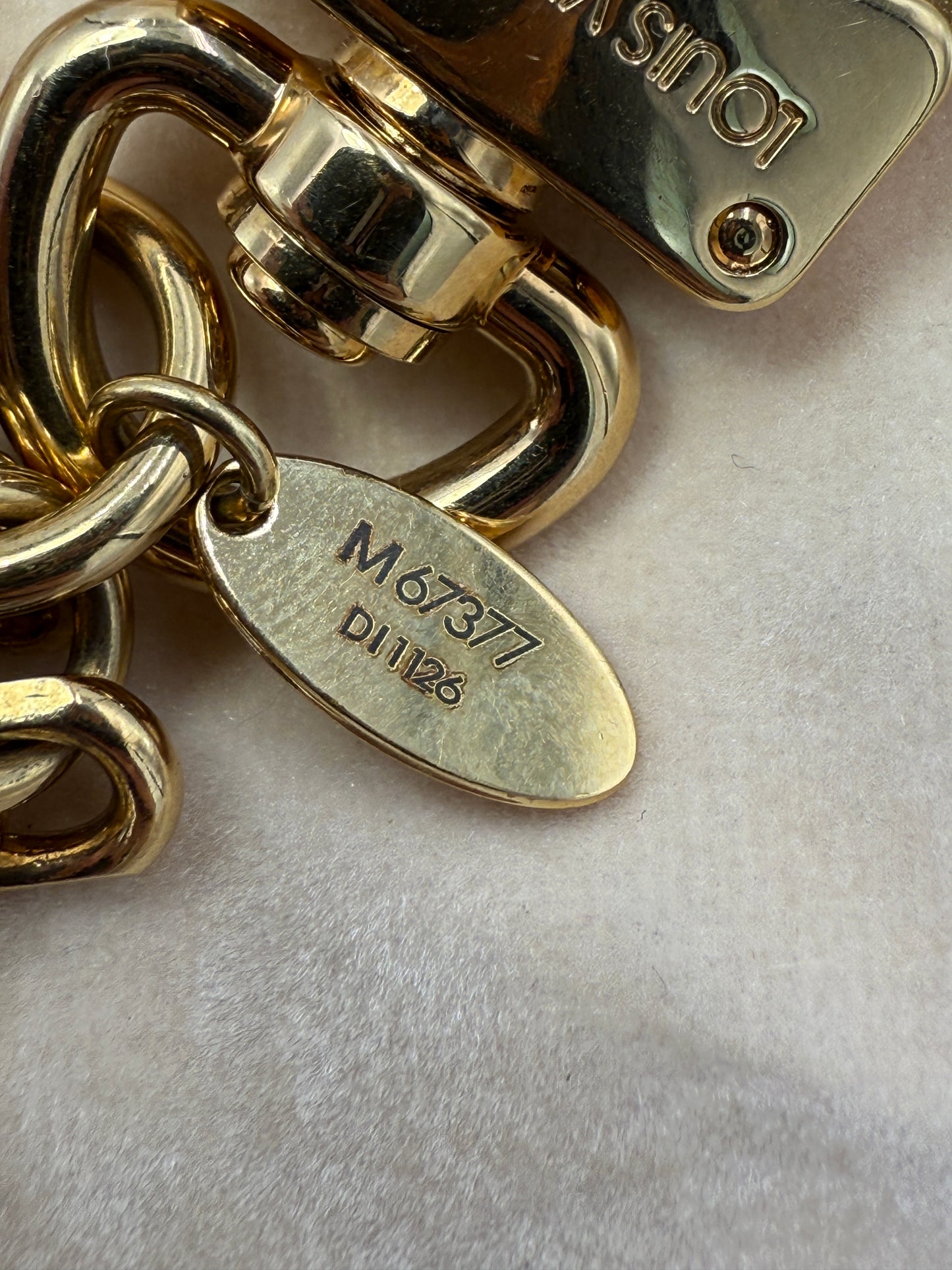 Louis Vuitton Multi Colored Metal Bag Charm