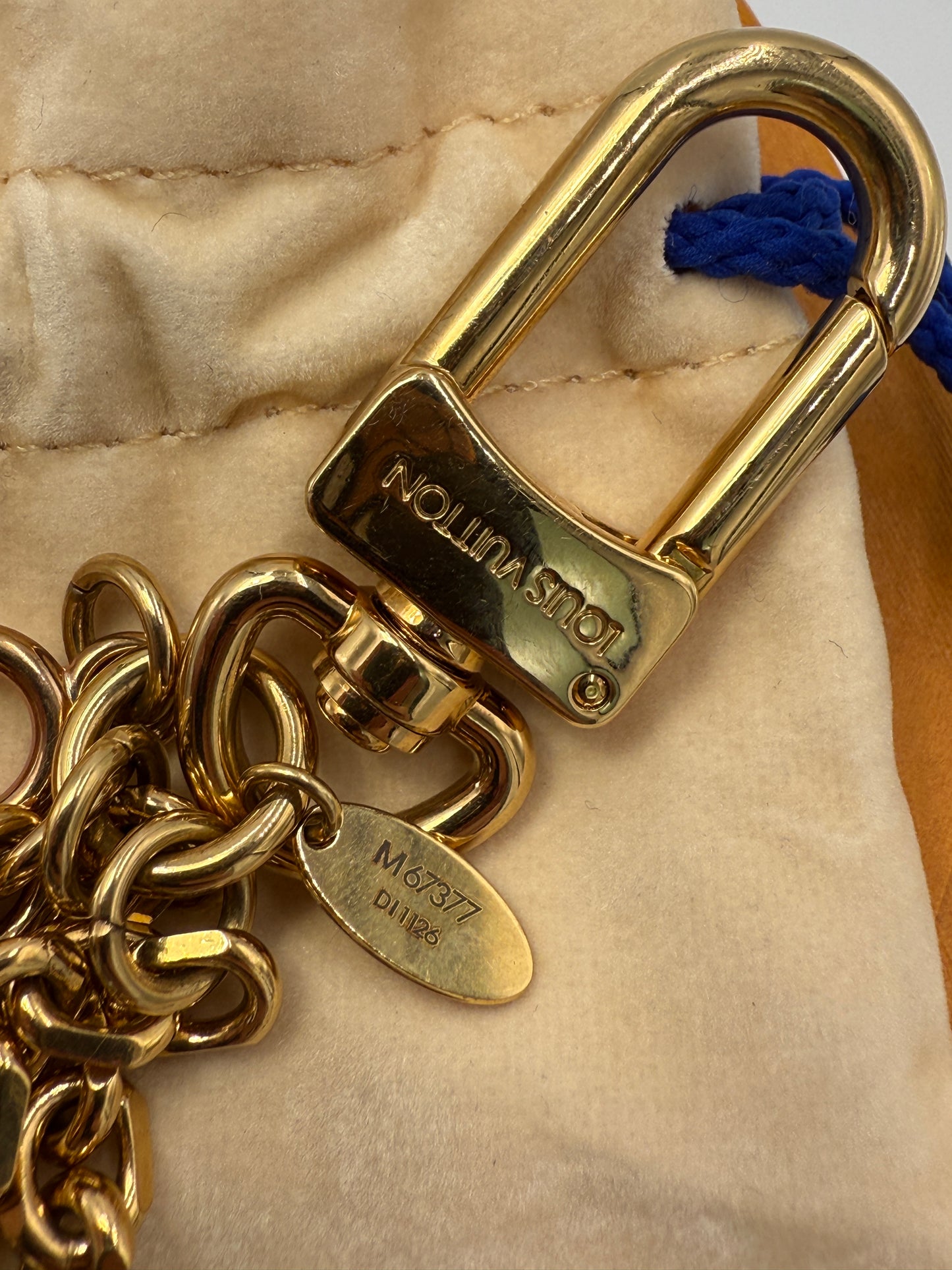 Louis Vuitton Multi Colored Metal Bag Charm