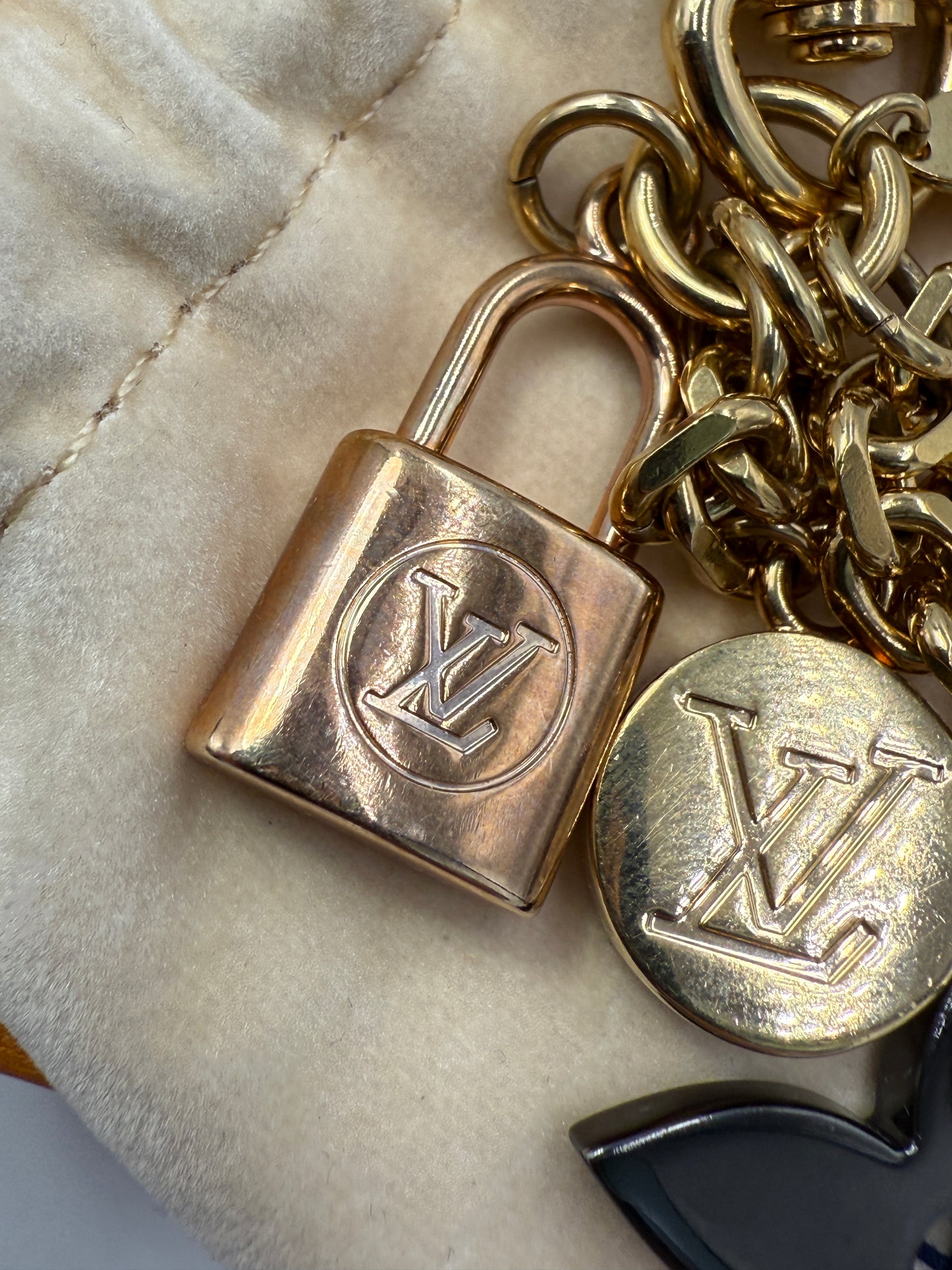 Louis Vuitton Multi Colored Metal Bag Charm