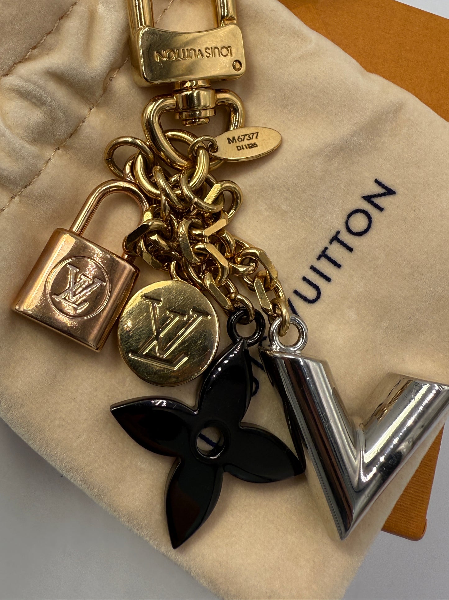 Louis Vuitton Multi Colored Metal Bag Charm
