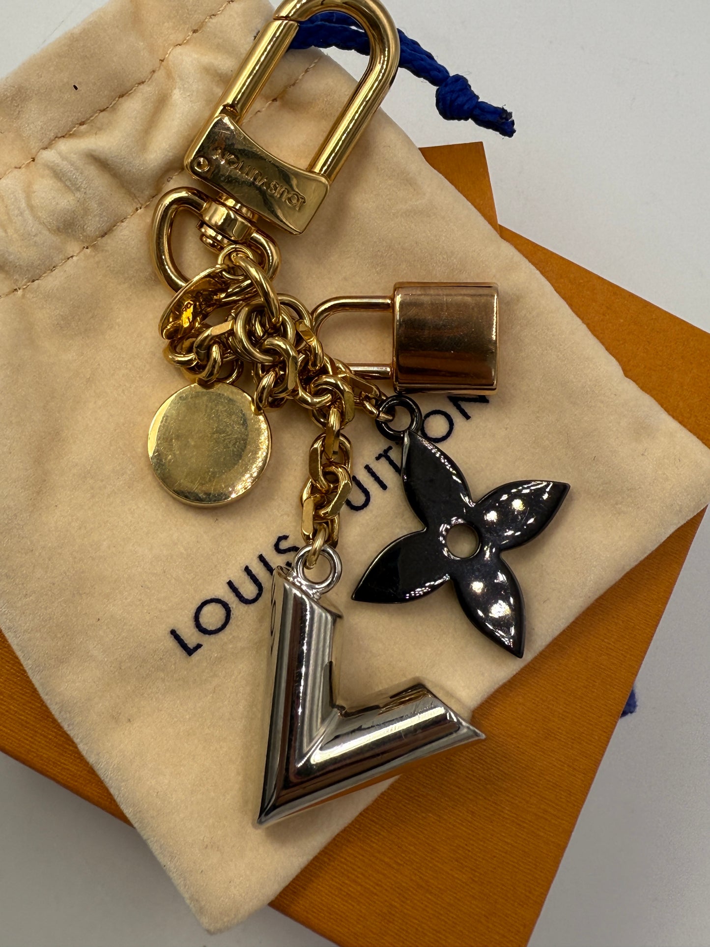 Louis Vuitton Multi Colored Metal Bag Charm