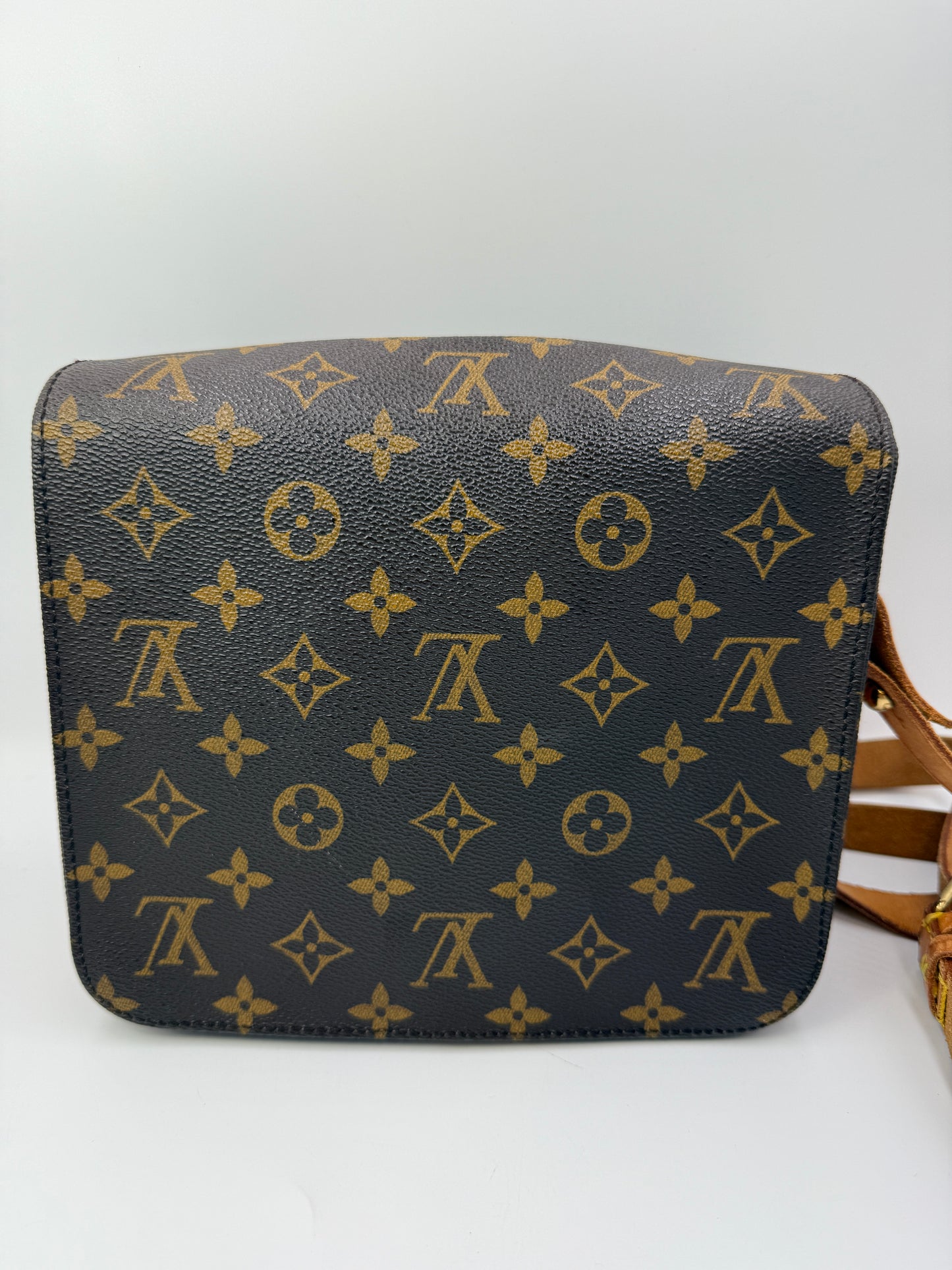 Louis Vuitton Monogram Cartouchiere MM Crossbody Shoulder Bag SL0965
