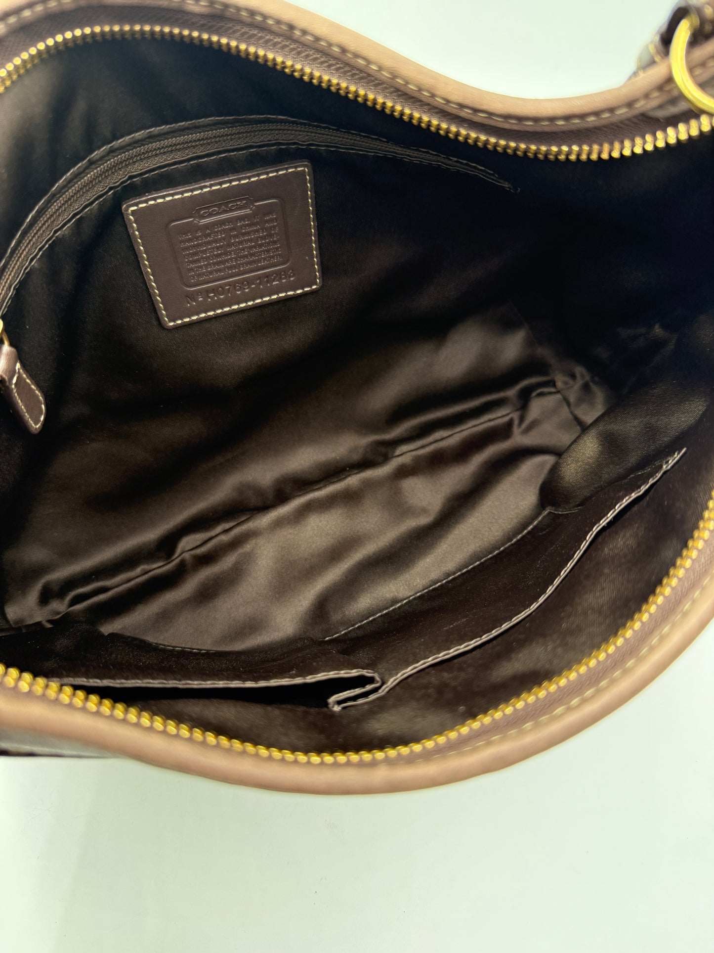 Coach Brown Leather Hobo Shoulder Bag