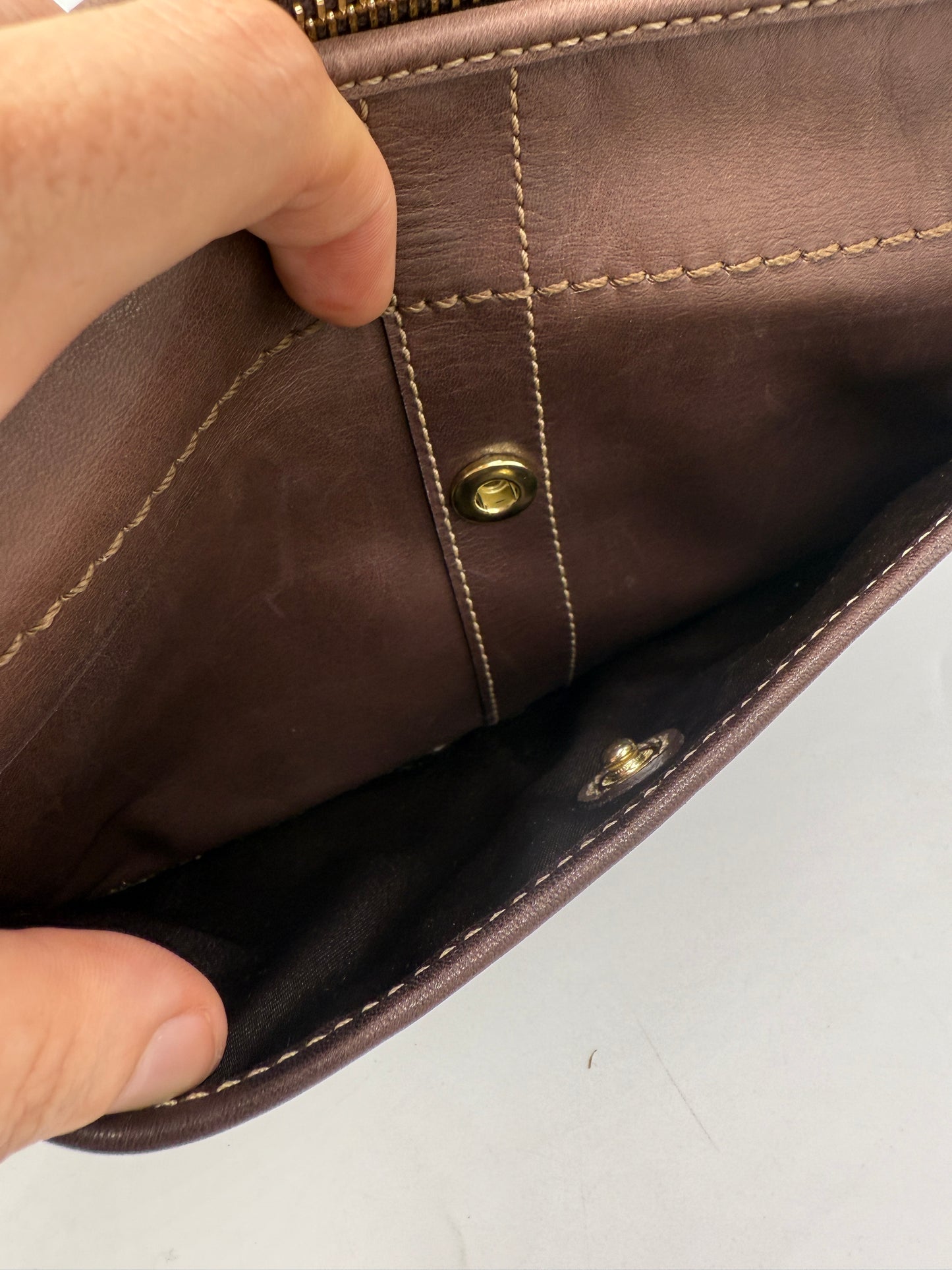 Coach Brown Leather Hobo Shoulder Bag