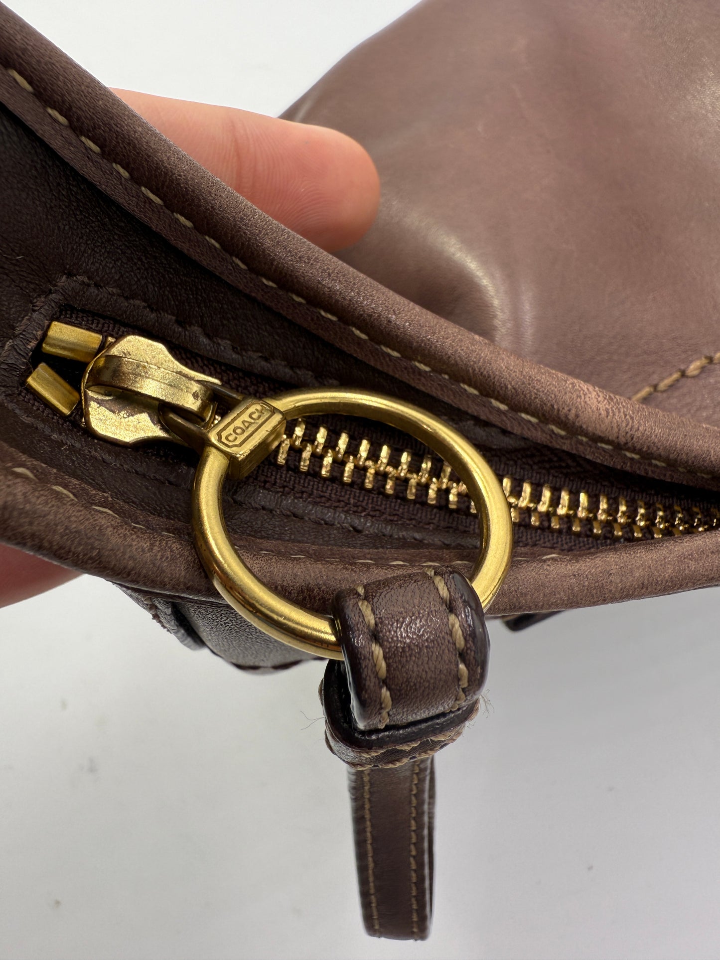 Coach Brown Leather Hobo Shoulder Bag