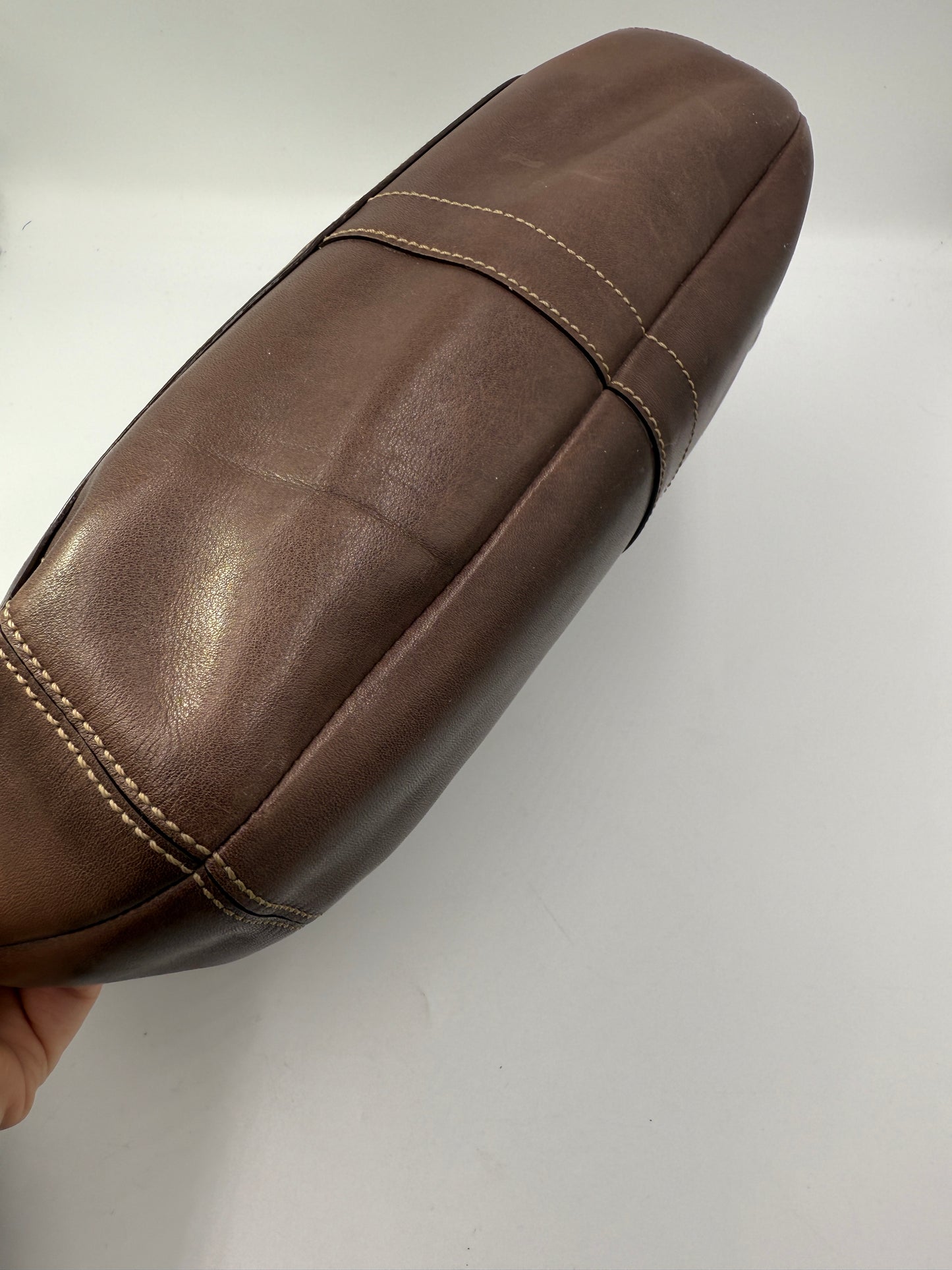 Coach Brown Leather Hobo Shoulder Bag