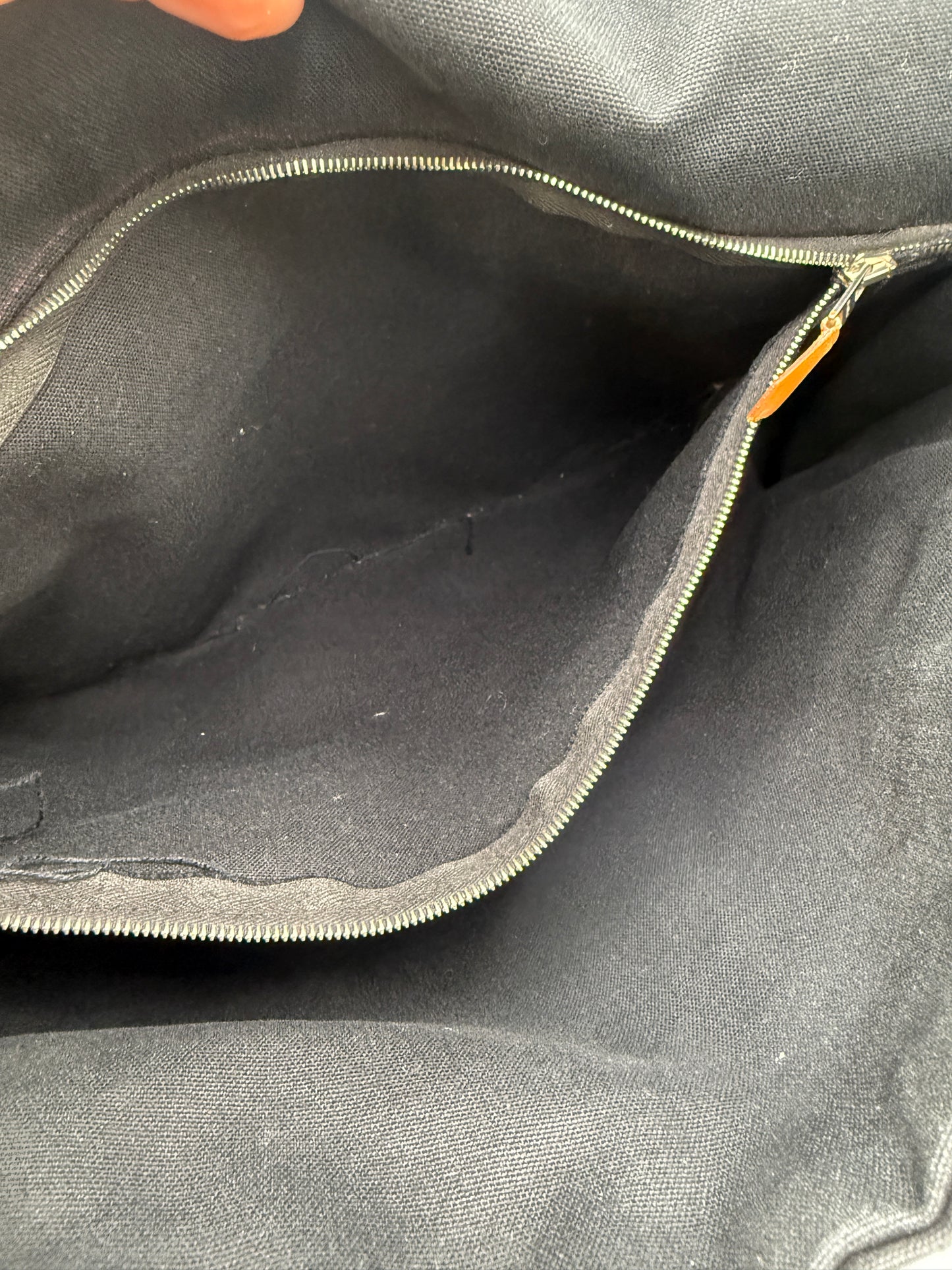 Hermes Black Grey Messenger Crossbody Bag