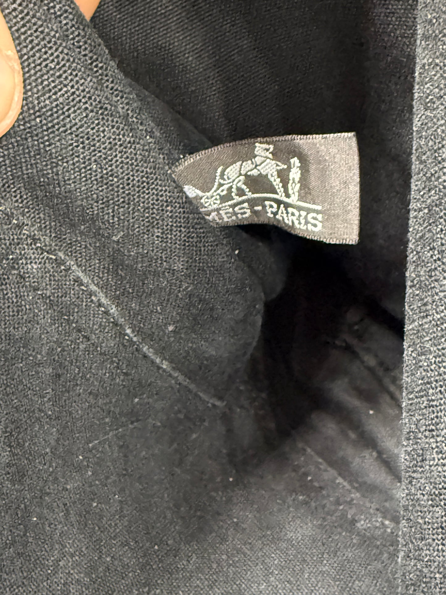 Hermes Black Grey Messenger Crossbody Bag