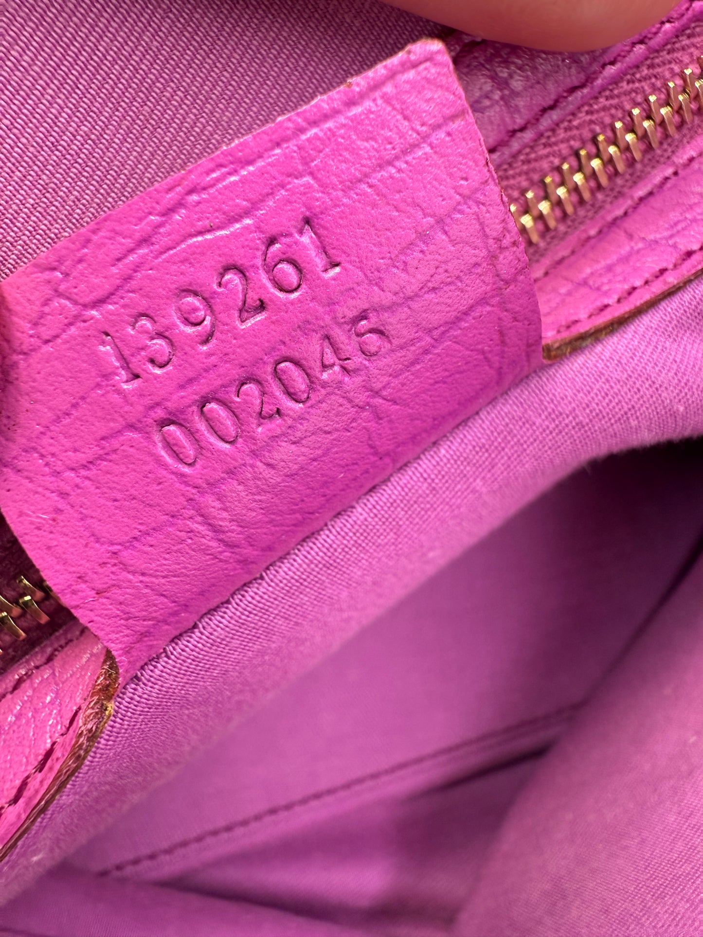 Gucci Guccissima Canvas Mini Tote Pink Accents 2 Charms