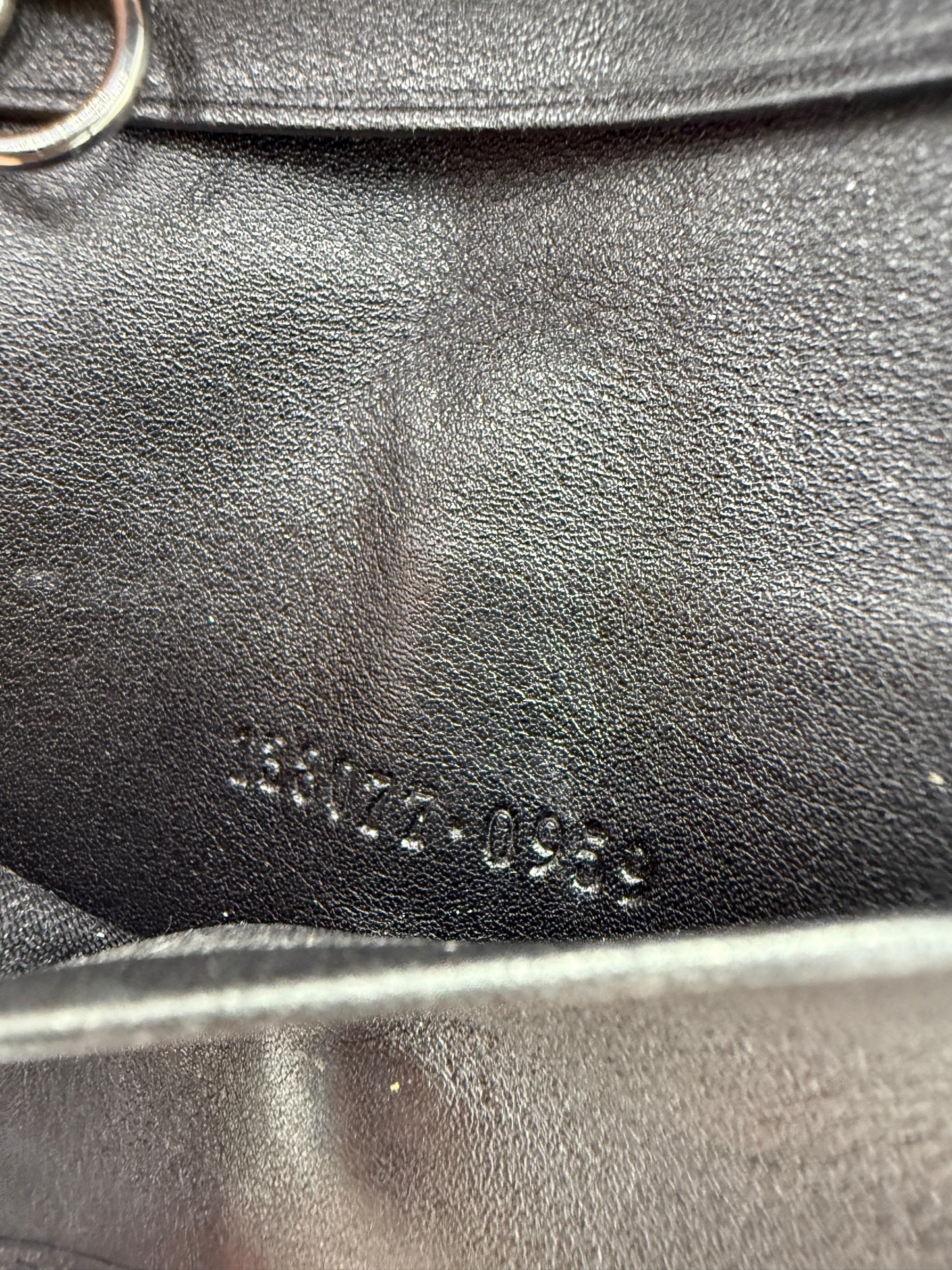 Gucci Guccissima Sherry Black Leather 6 Key Holder