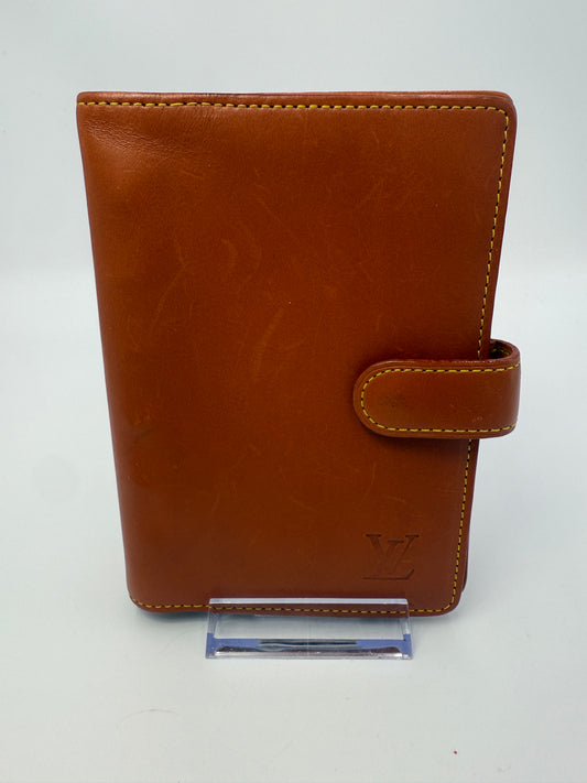 Louis Vuitton Leather Camel Color Agenda PM BJ2039