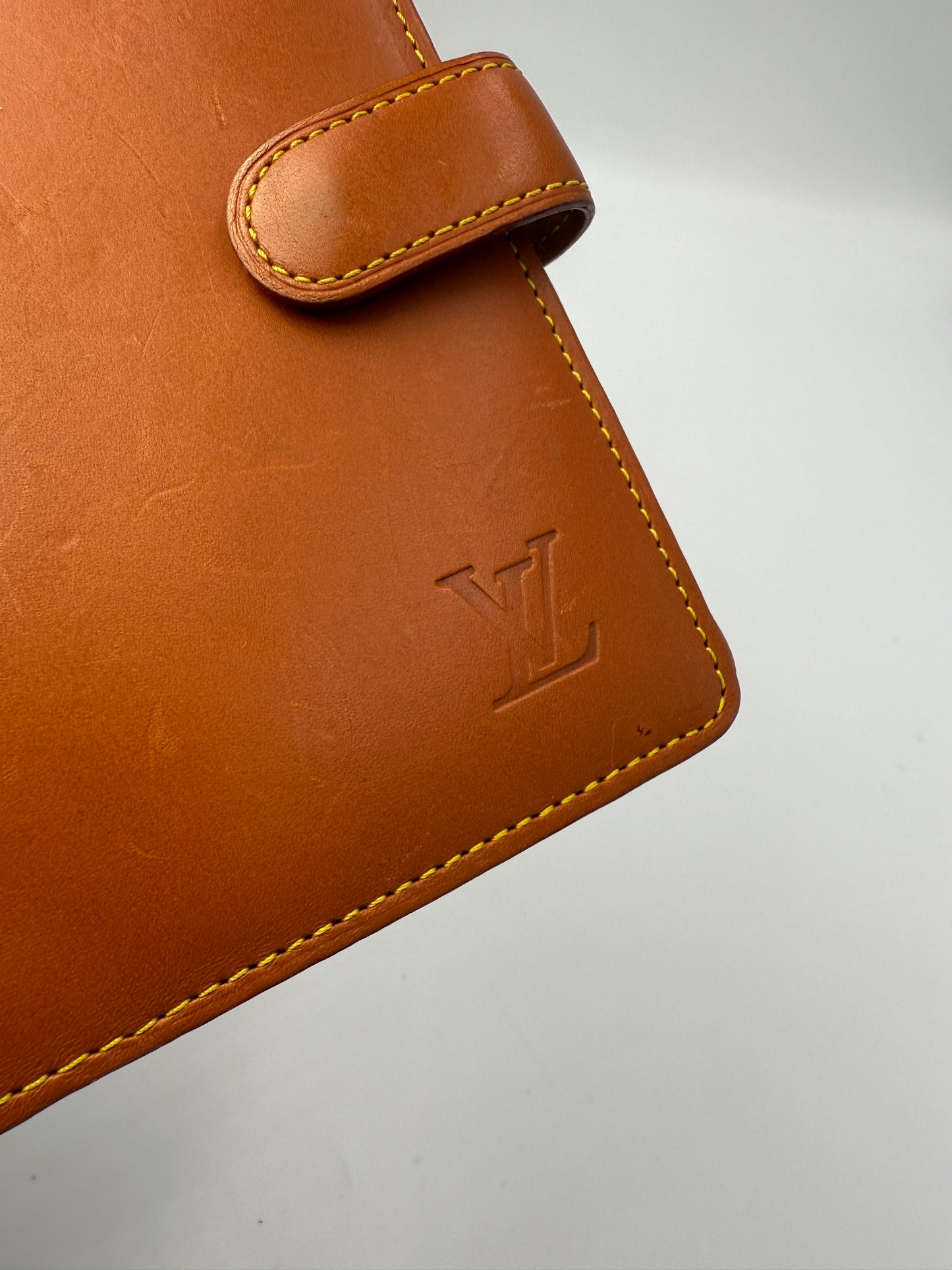 Louis Vuitton Leather Camel Color Agenda PM BJ2039