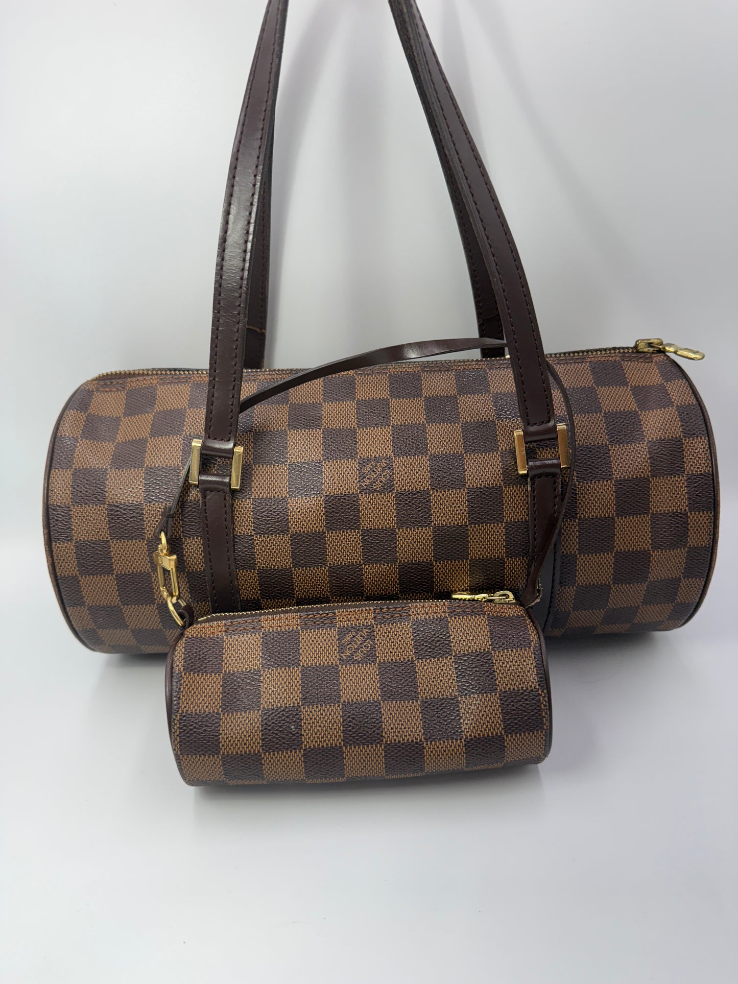 Louis Vuitton Damier Ebene Papillon 30 with Mini