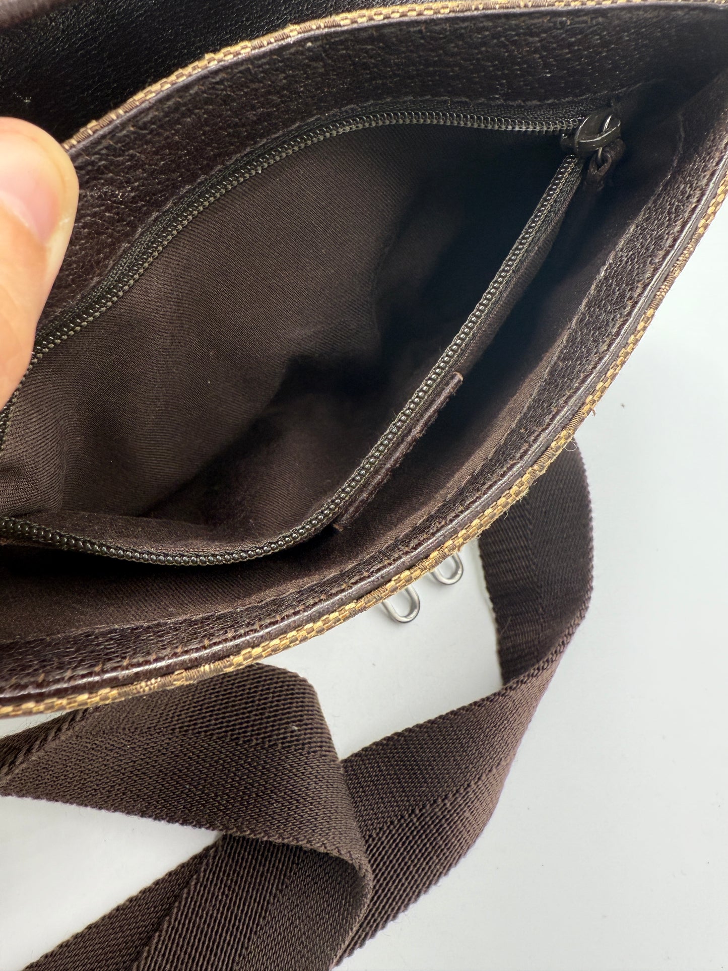 Gucci Guccissima Canvas Beige Belt Bag