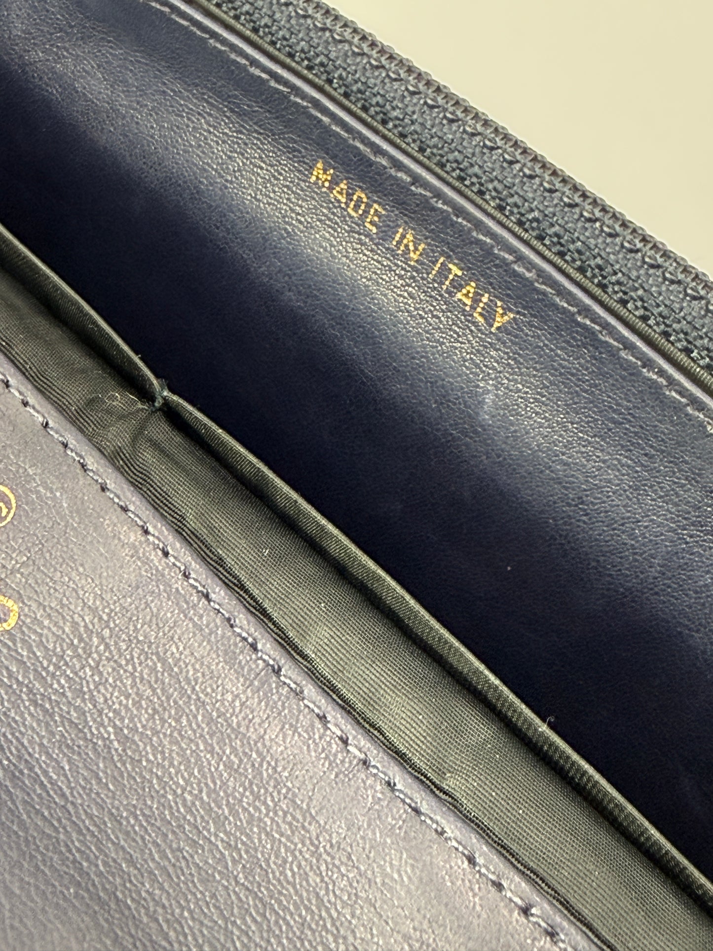 Chanel Timeless Dark Navy Caviar Leather Clutch