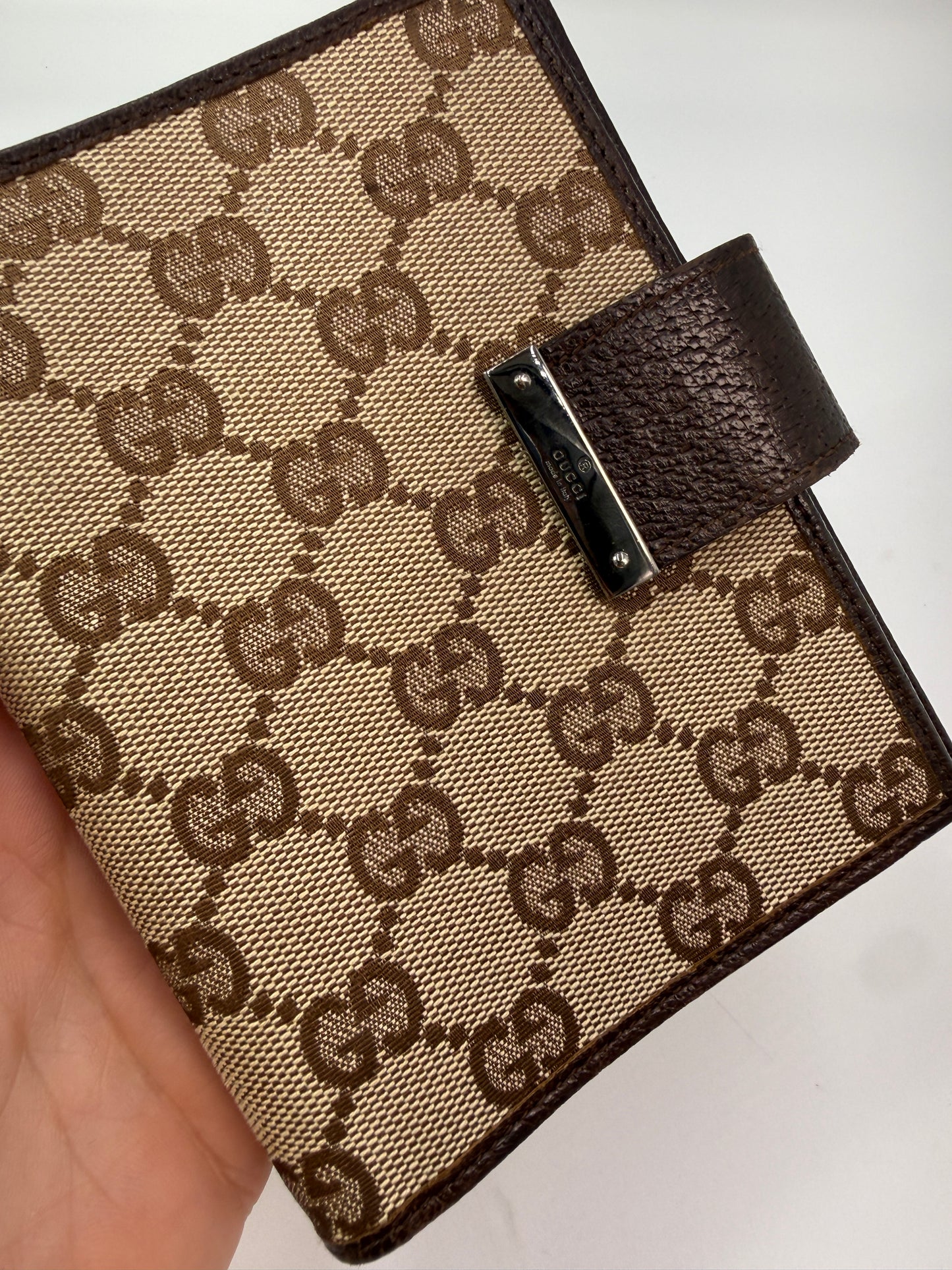 Gucci Guccissima Canvas Agenda Cover PM