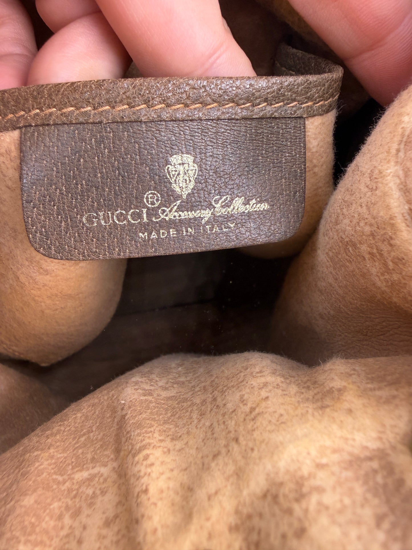 Gucci Customized Supreme Vintage Guccissima Bucket Bag